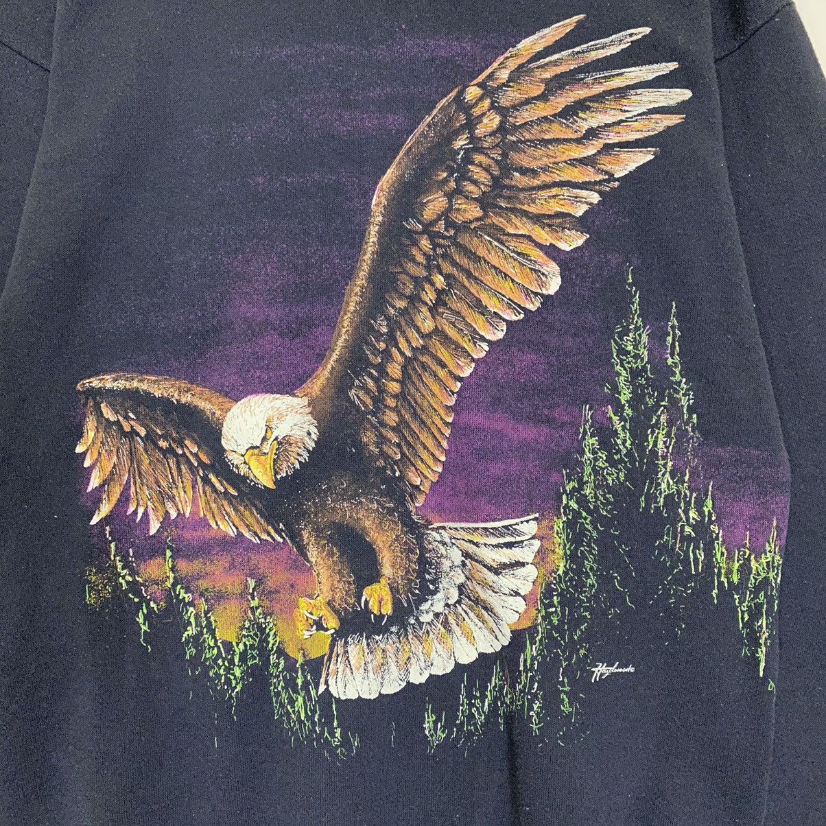 Harley Davidson Vintage 90s Hazelwood Eagle Art Crewneck Sweatshirt Size M Size US M / EU 48-50 / 2 - 3 Thumbnail