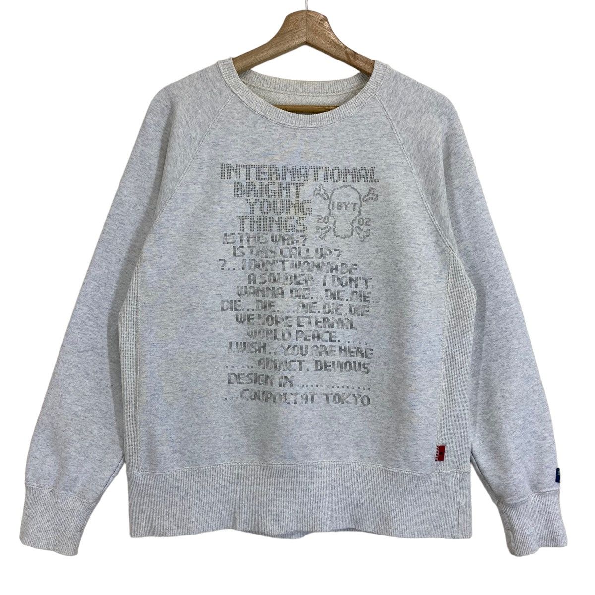 If Six Was Nine × Le Grande Bleu (L.G.B.) × Vintage Vintage 90s Coupdetat Tokyo Skulls Crewneck Sweatshirt Size US M / EU 48-50 / 2 - 1 Thumbnail