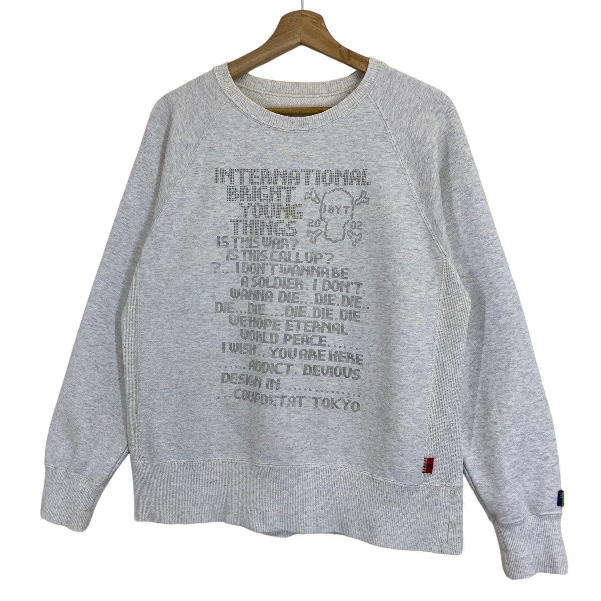 If Six Was Nine × Le Grande Bleu (L.G.B.) × Vintage Vintage 90s Coupdetat Tokyo Skulls Crewneck Sweatshirt Size US M / EU 48-50 / 2 - 3 Thumbnail