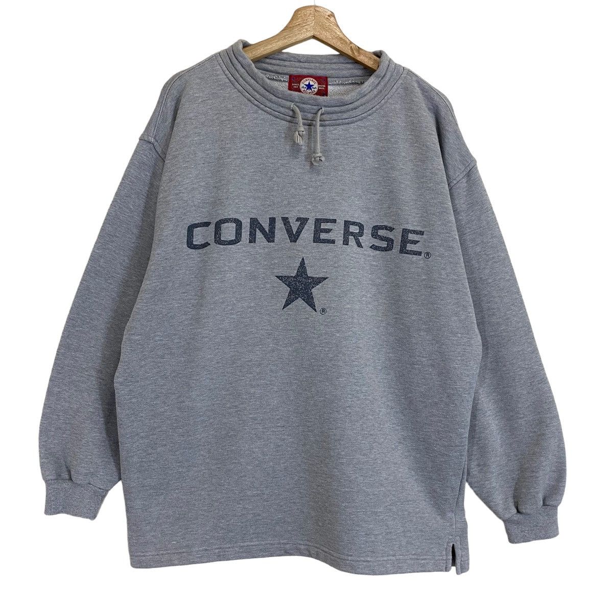 Converse × Vintage Vintage 90s Converse Crewneck Sweatshirt Size XL Size US XL / EU 56 / 4 - 1 Thumbnail