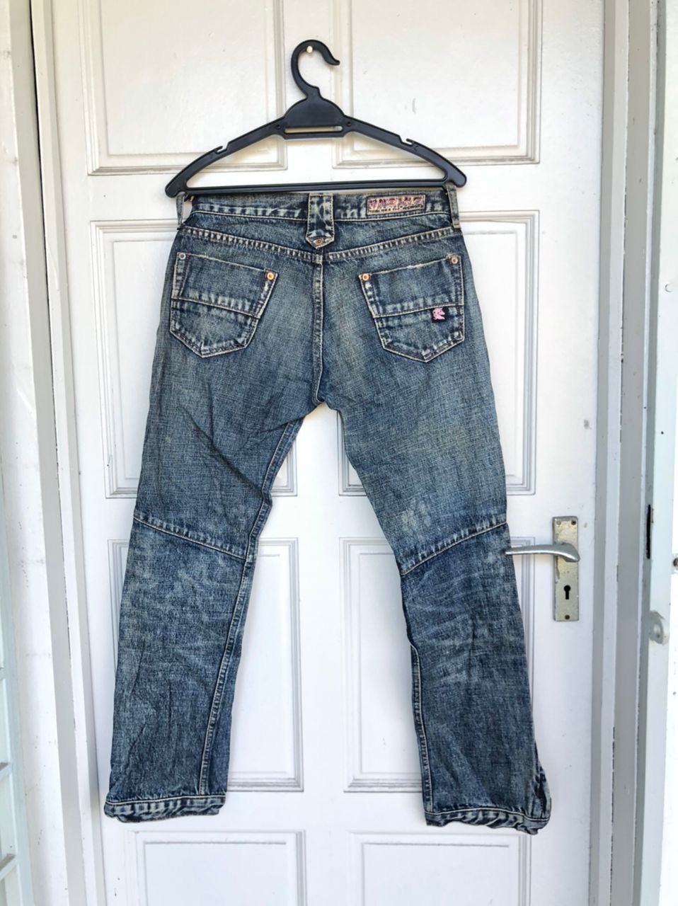 Hysteric Glamour × Japanese Brand RNA INC distressed denim /boro/ Sashiko very rare zip on leg Size US 31 - 4 Thumbnail