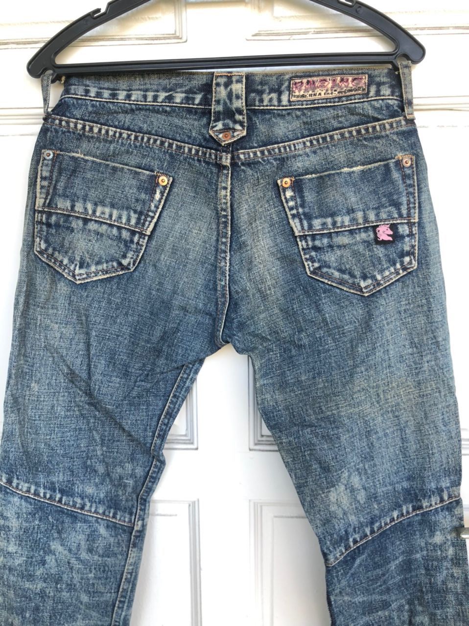 Hysteric Glamour × Japanese Brand RNA INC distressed denim /boro/ Sashiko very rare zip on leg Size US 31 - 10 Thumbnail