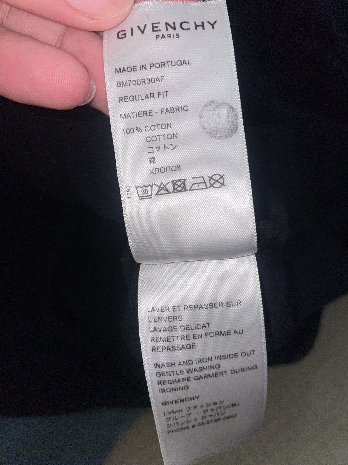 Givenchy Givenchy Distressed Logo Hoodie Size US L / EU 52-54 / 3 - 4 Thumbnail