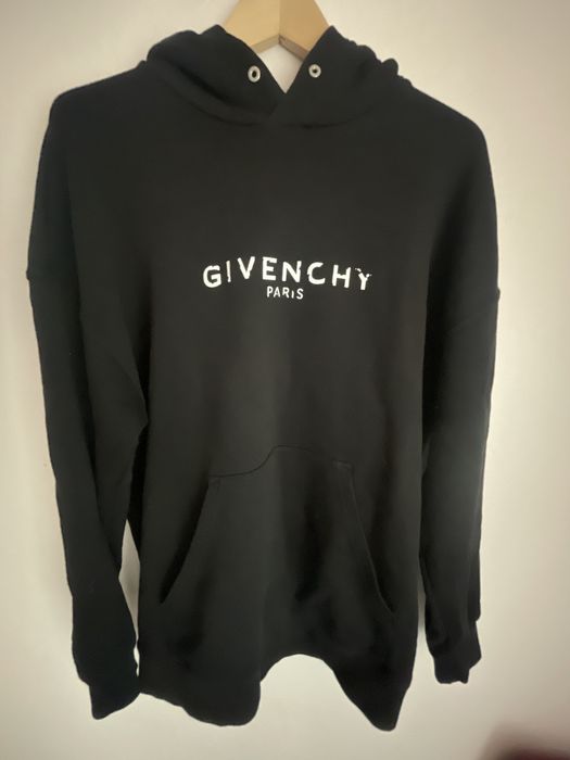 Givenchy Givenchy Distressed Logo Hoodie Grailed