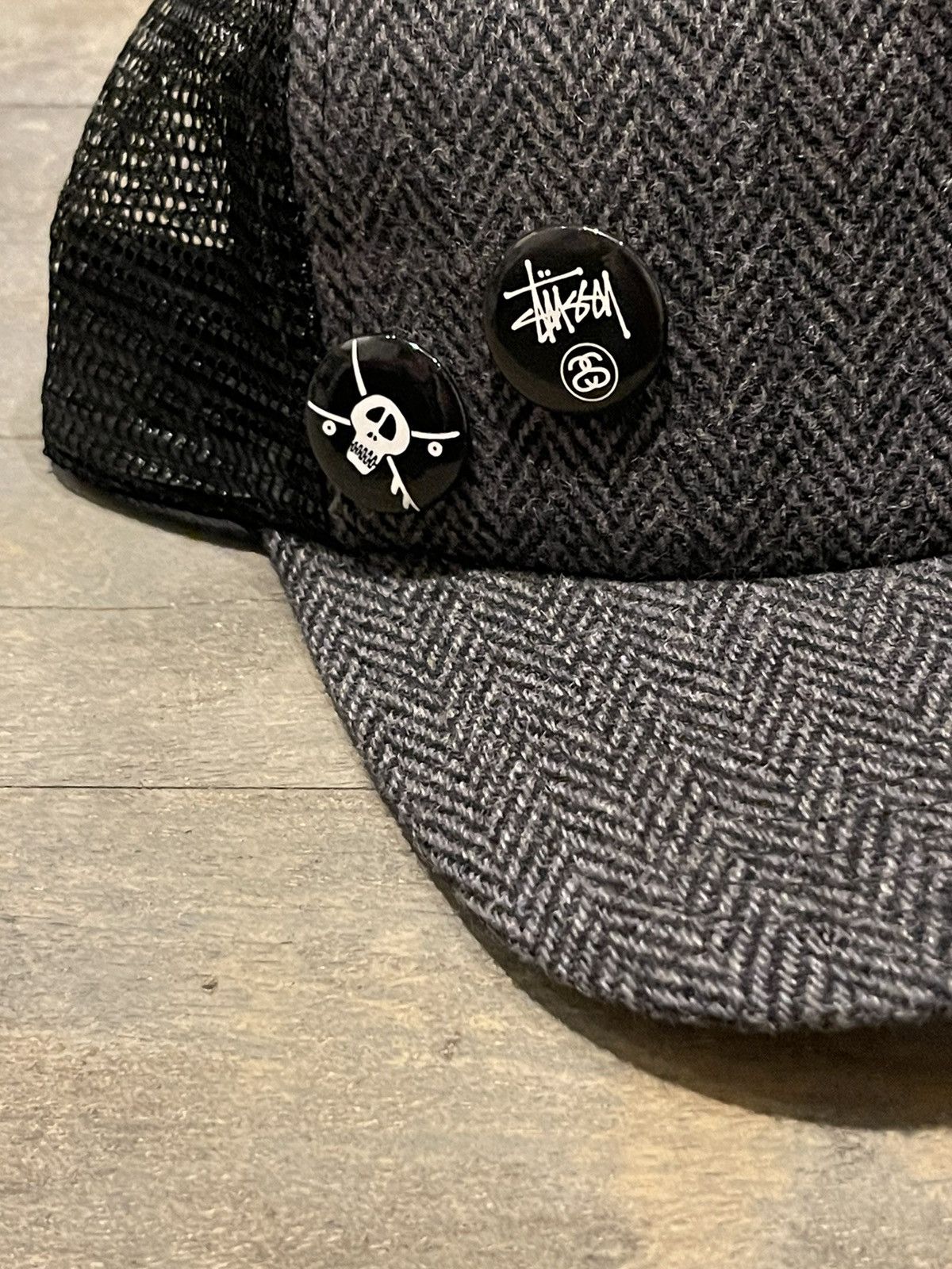 Stussy Vintage Stussy houndstooth pinned hat Size ONE SIZE - 3 Thumbnail