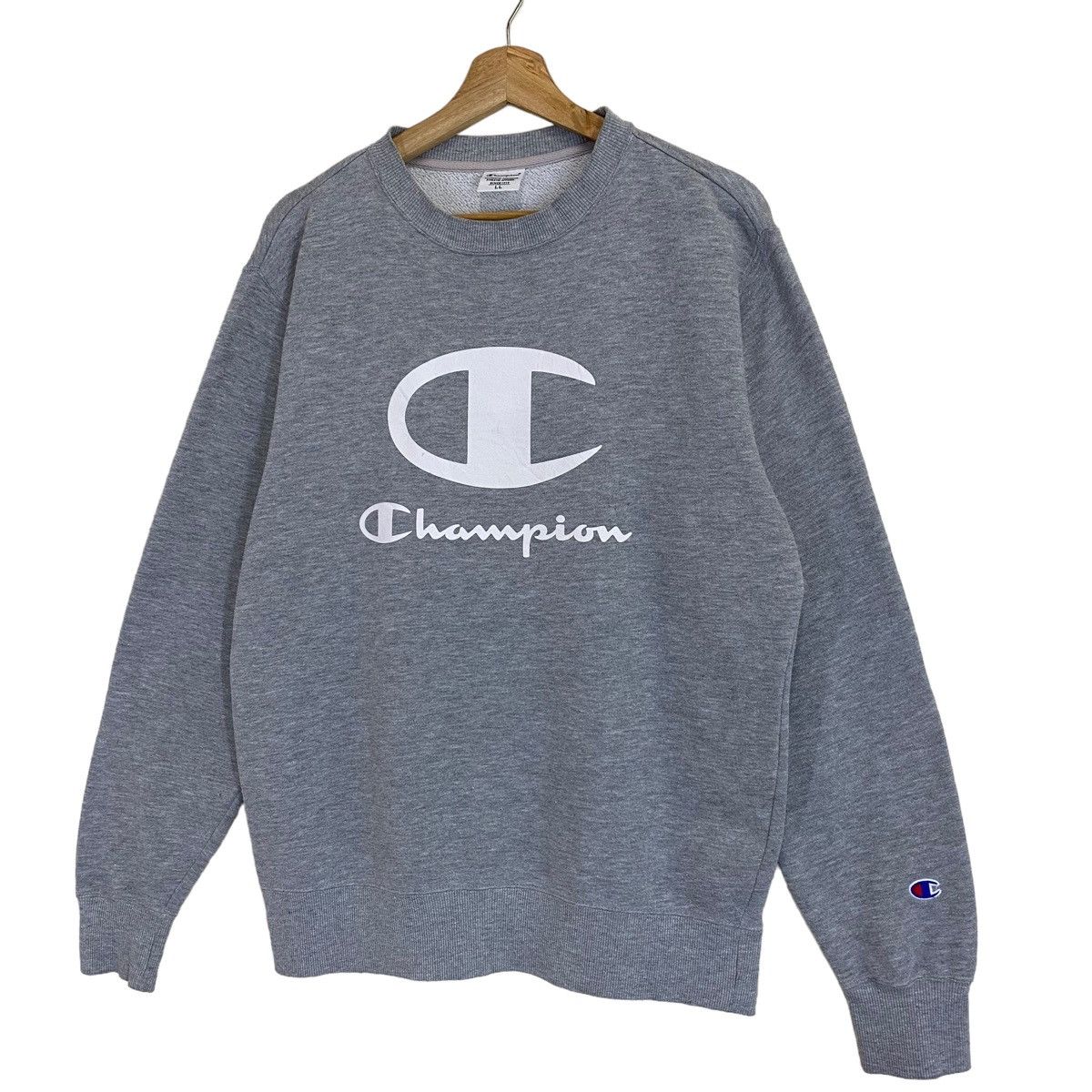 Champion × Vintage Vintage Champion Big Logo Crewneck Sweatshirt Size M Size US M / EU 48-50 / 2 - 2 Thumbnail