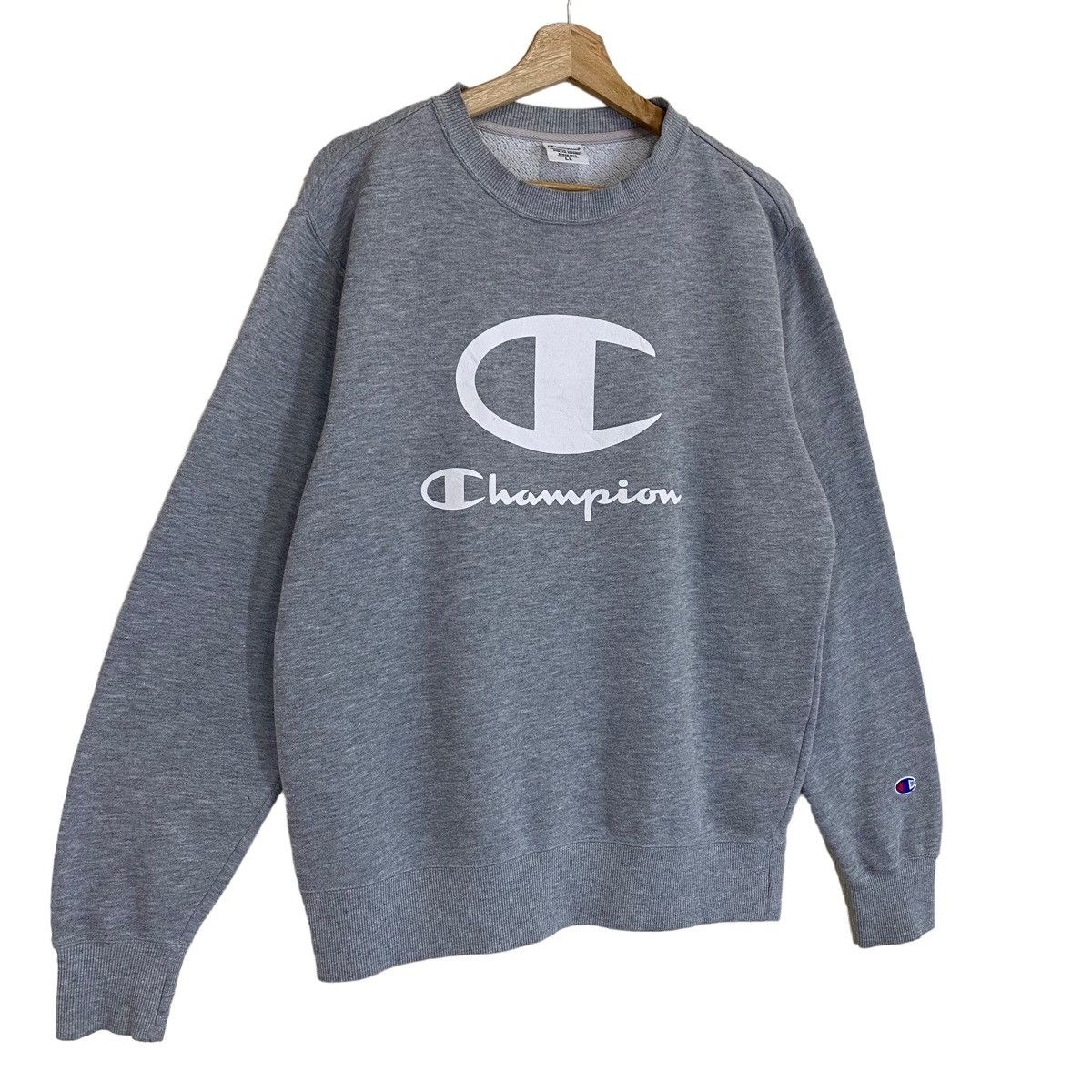 Champion × Vintage Vintage Champion Big Logo Crewneck Sweatshirt Size M Size US M / EU 48-50 / 2 - 3 Thumbnail