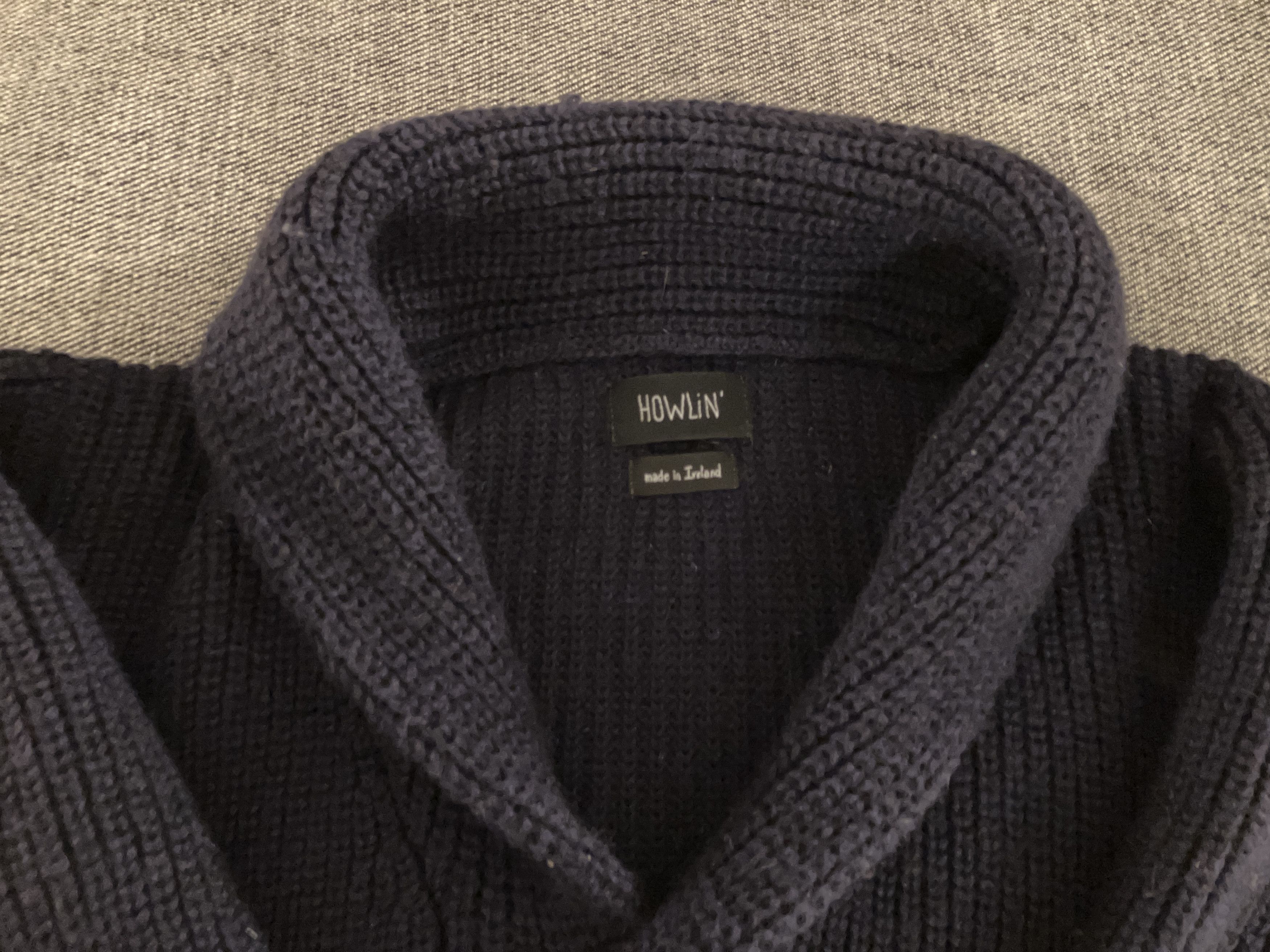 Navy Flying Teapot cardigan