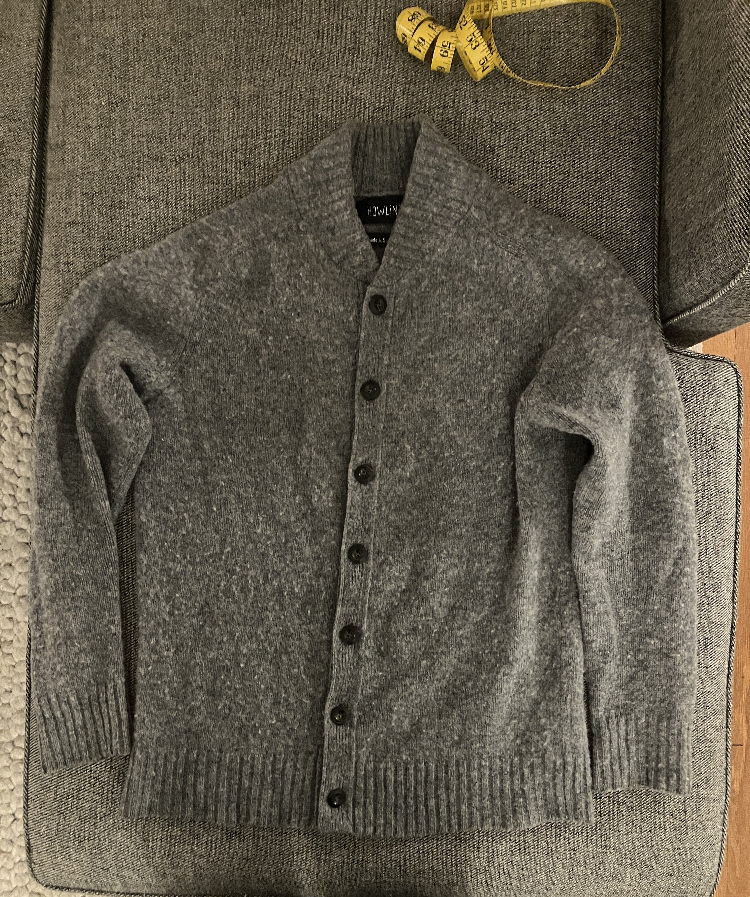 Medium Gray Four Eyes Cardigan