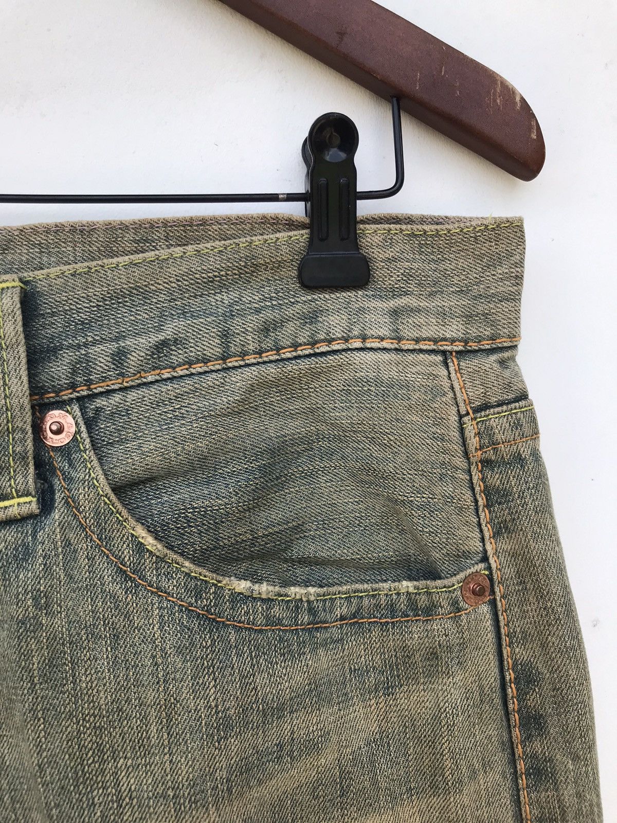 Vintage Vintage 90s Cocolulu Distressed Jeans Size US 34 / EU 50 - 6 Thumbnail