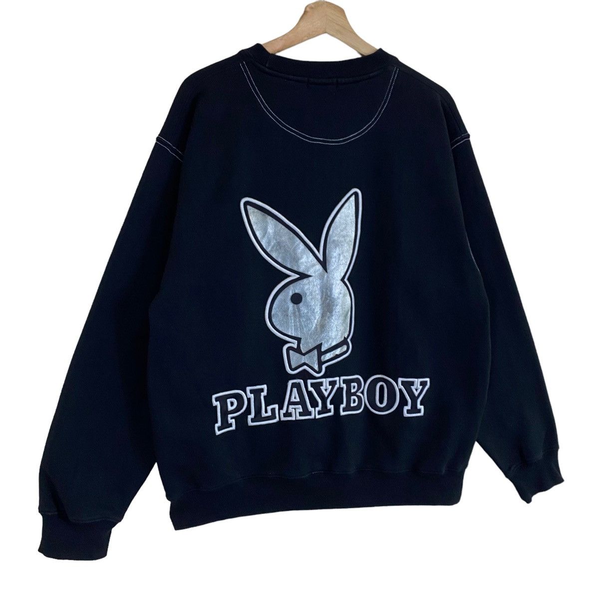 Japanese Brand × Playboy × Vintage Vintage Playboy Embroidered Logo Crewneck Sweatshirt Size M Size US M / EU 48-50 / 2 - 2 Thumbnail