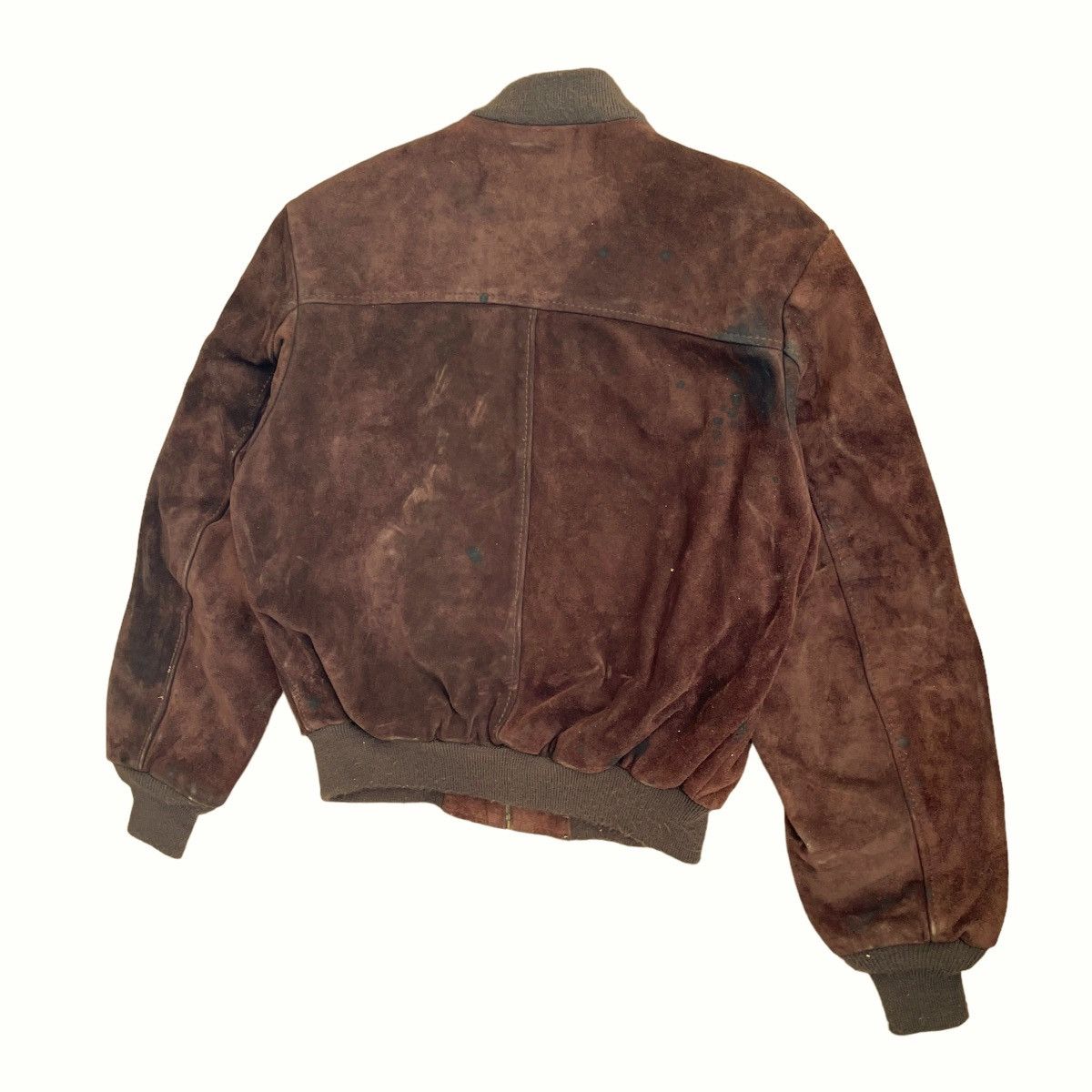 Schott × Vintage 💥 Schott Suede Leather Bomber Jacket Size US M / EU 48-50 / 2 - 9 Thumbnail