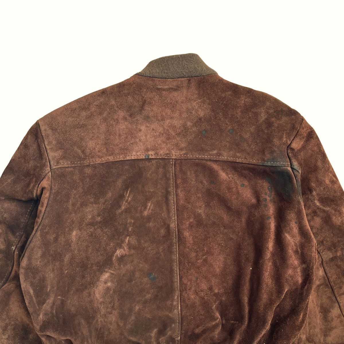 Schott × Vintage 💥 Schott Suede Leather Bomber Jacket Size US M / EU 48-50 / 2 - 10 Thumbnail