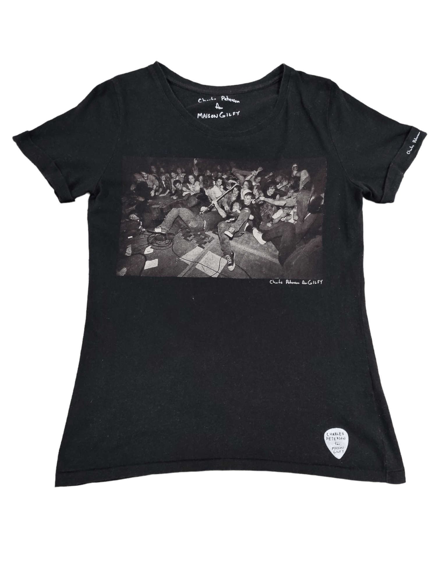 Band Tees CHARLES PETERSON FOR MAISON GILFY GRUNGE PHOTO TEE Size S / US 4 / IT 40 - 1 Thumbnail