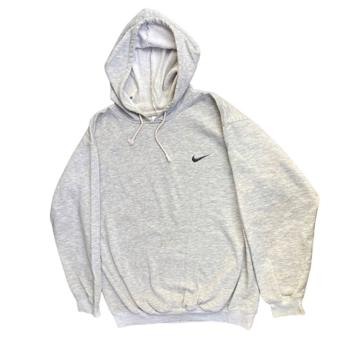 NBA × Nike × Vintage 💥90s Nike Basketball Sportswear Spellout Logo Hoodie Size US L / EU 52-54 / 3 - 6 Thumbnail