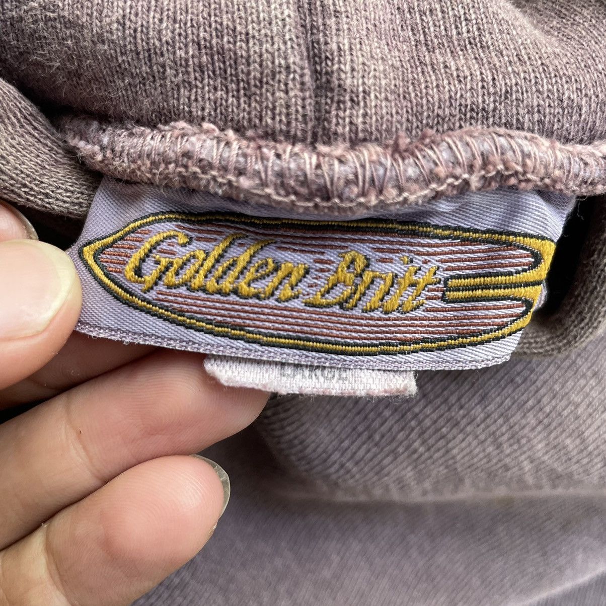 Vintage 💥 90s GOLDEN BRITT SURF PULLOVER HOODIE Size US L / EU 52-54 / 3 - 9 Thumbnail