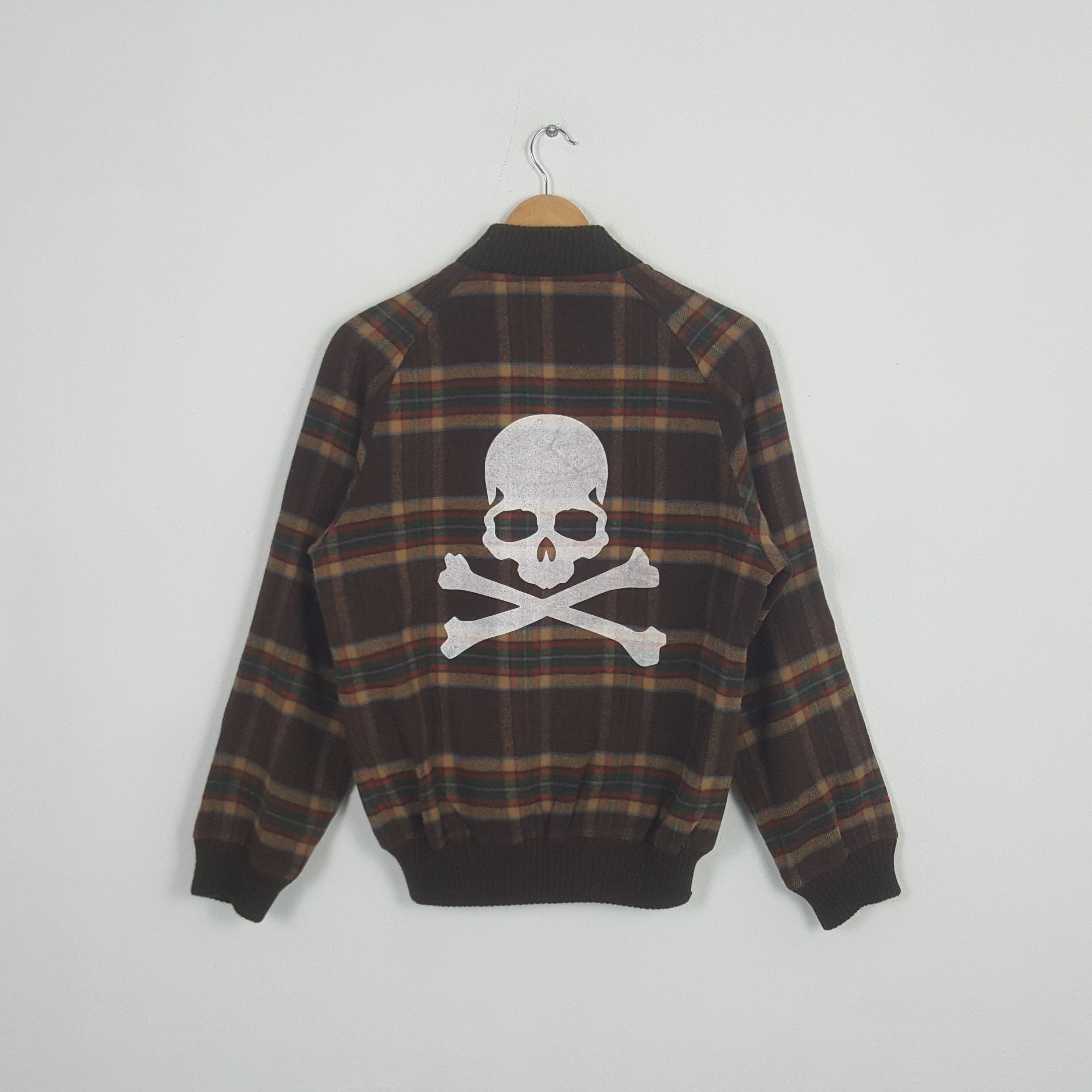Japanese Brand × Vintage Vintage Wool Tac X Skull Japanese Style Custom Logo Bombers Size US M / EU 48-50 / 2 - 1 Thumbnail