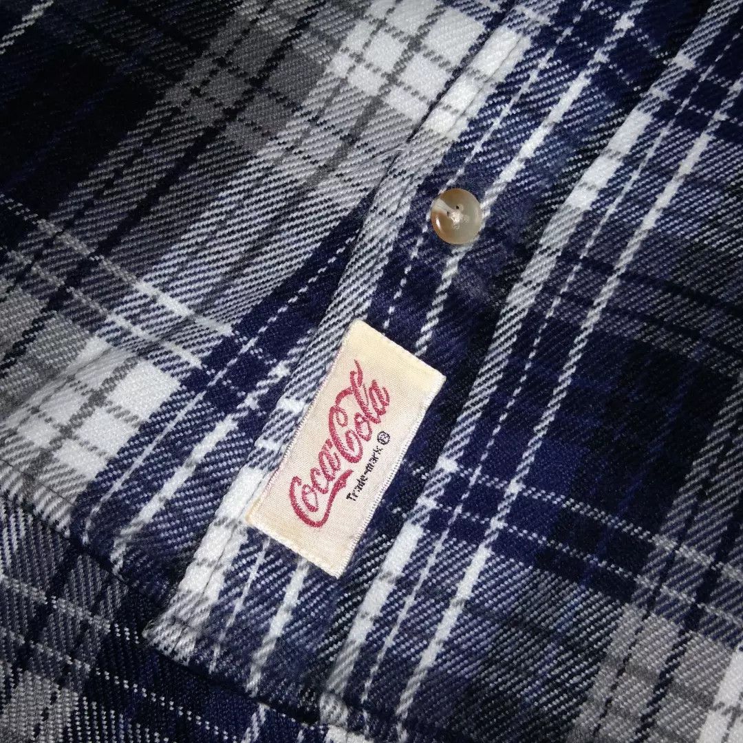 Coca Cola VTG 1998 Coke Coca Cola Flannel Checkered shirt Size US M / EU 48-50 / 2 - 4 Thumbnail