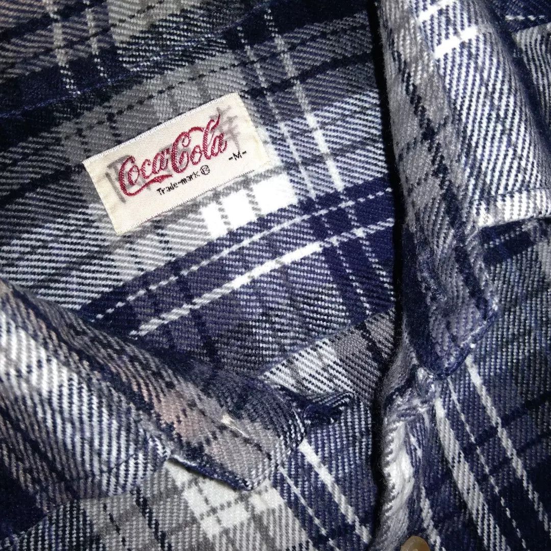 Coca Cola VTG 1998 Coke Coca Cola Flannel Checkered shirt Size US M / EU 48-50 / 2 - 3 Thumbnail