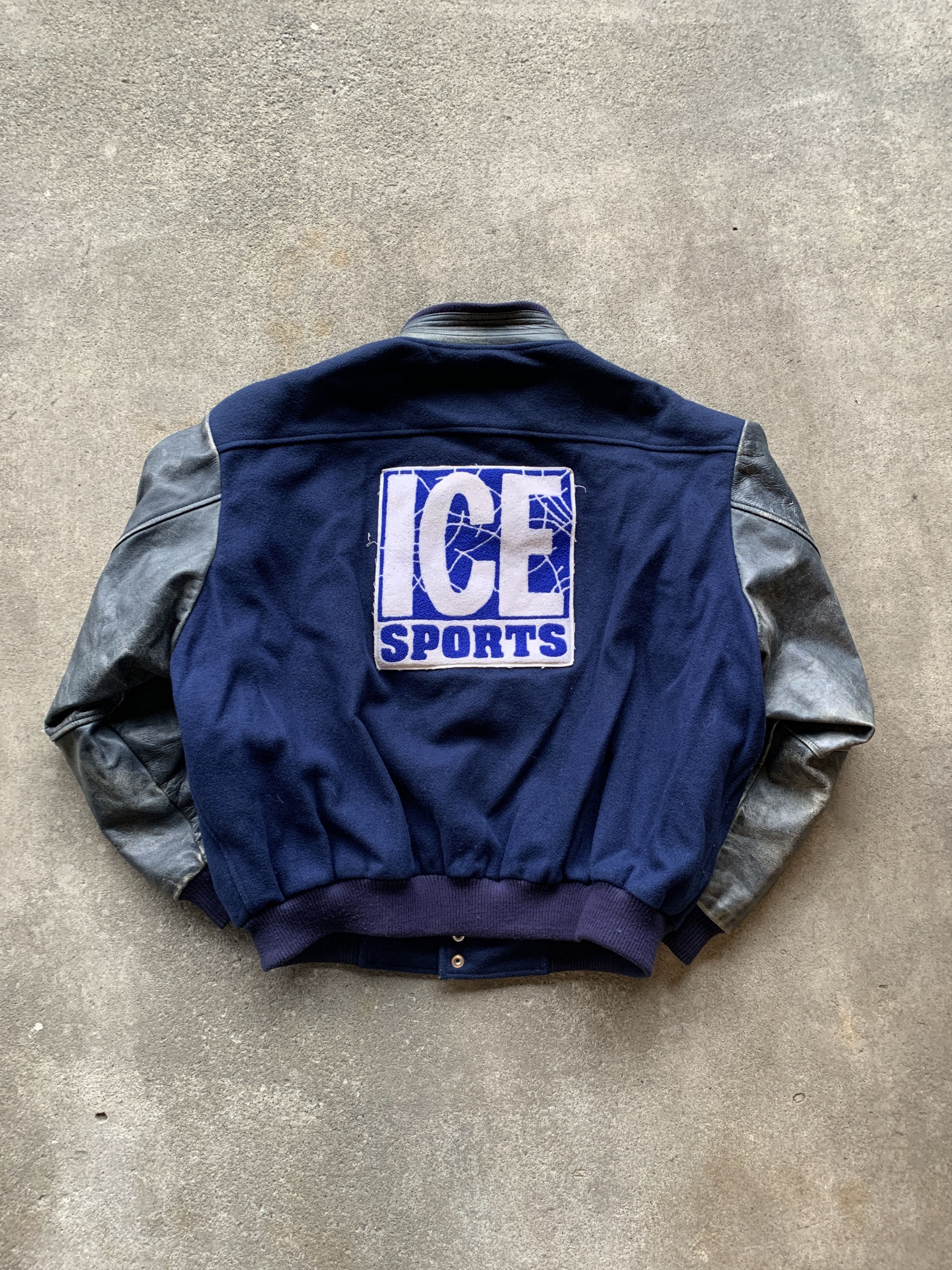 Vintage 90's Ice Sports Varsity Jacket