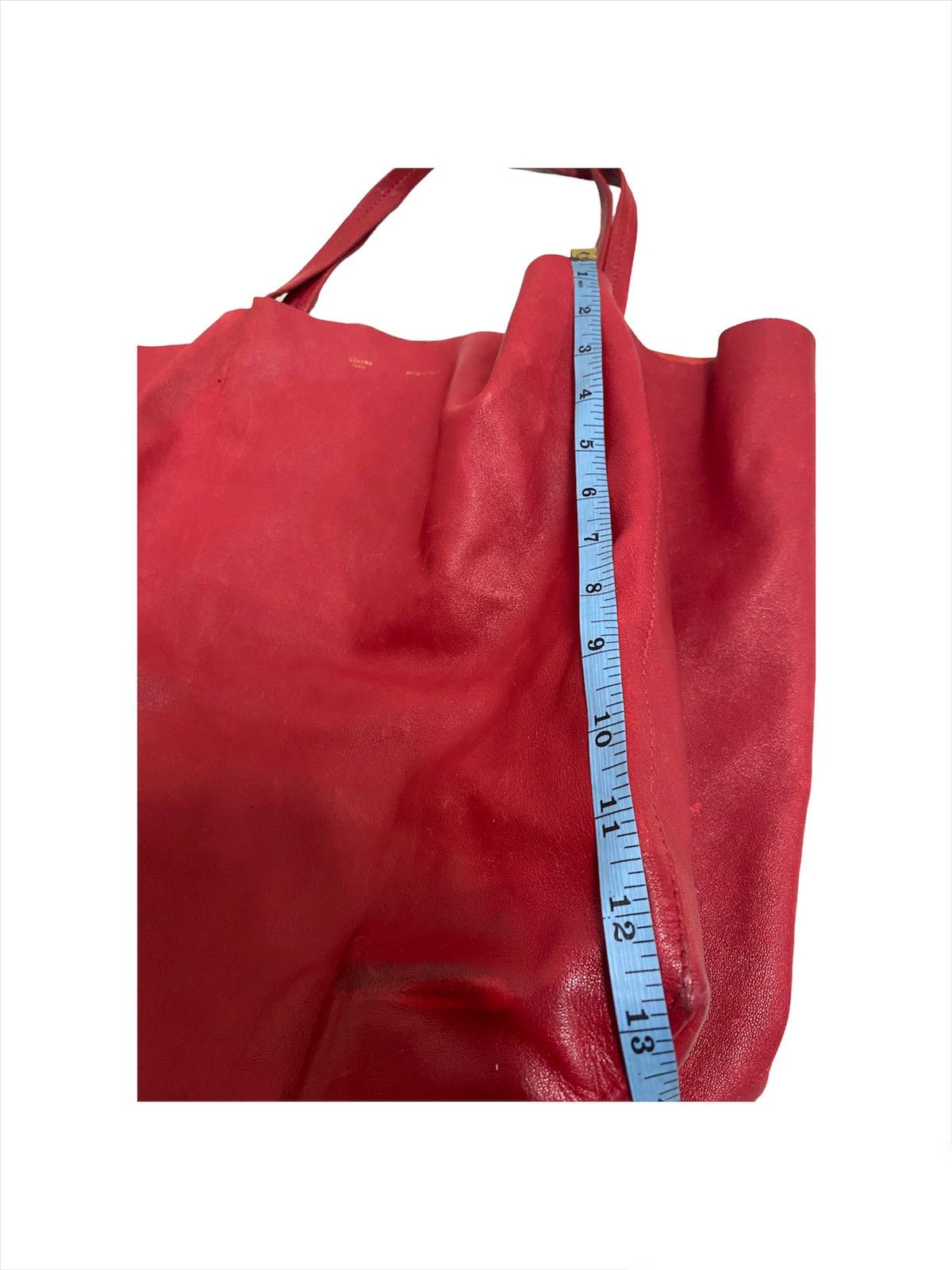 Celine Celine Cabas Phantom Tote Bag Pebbled Leather Phoebe Philo Size ONE SIZE - 10 Thumbnail