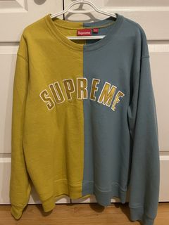 Supreme Split Crewneck Sweatshirt Black