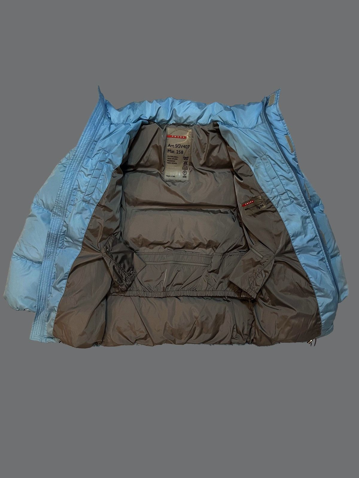 Prada PRADA Blue Down Puffer Jacket Size US M / EU 48-50 / 2 - 2 Thumbnail