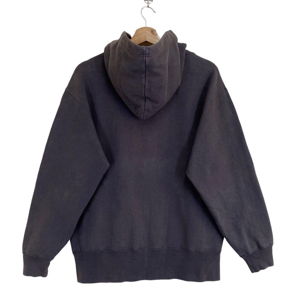 Japanese Brand × Vintage Vintage 90s Power To The People Varsity Hoodies Size M Size US M / EU 48-50 / 2 - 7 Thumbnail