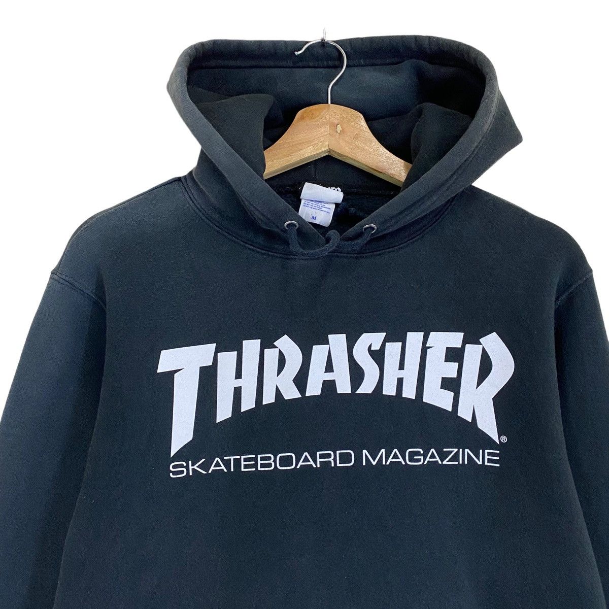 Vintage 90s Thrasher Skaterboards Magazine Big Logo Hoodies