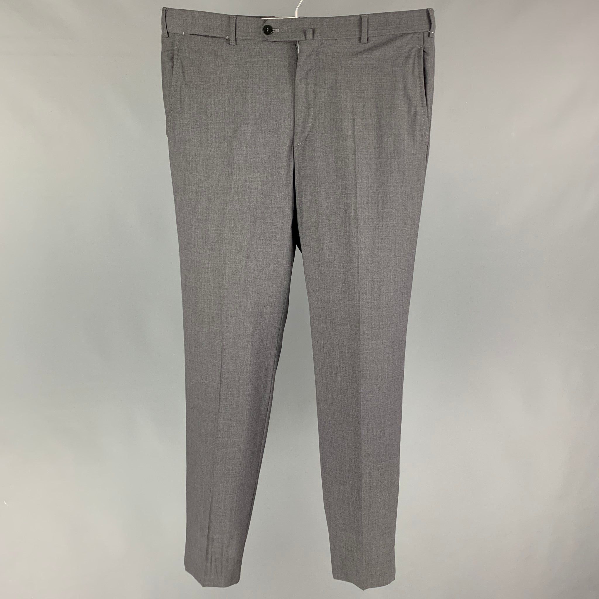 Isaia ISAIA Gray Lana Wool Dress Pants Size US 32 / EU 48 - 1 Thumbnail