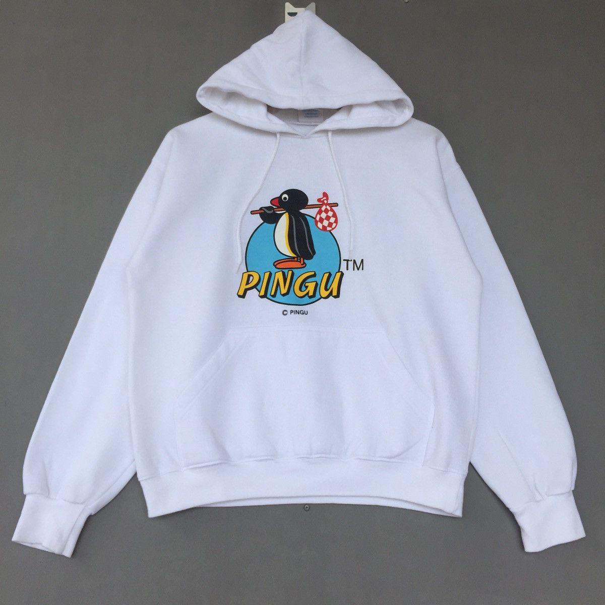 Cartoon Network × Japanese Brand × Vintage Vintage Cartoon Pingu Big Logo With Hoodie Size US M / EU 48-50 / 2 - 1 Thumbnail