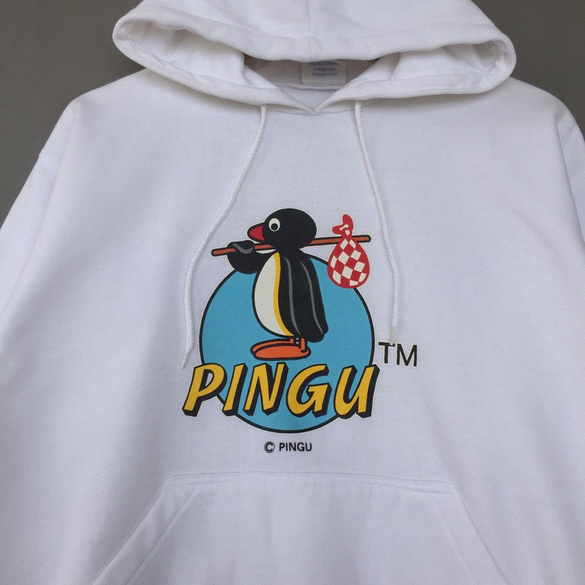 Cartoon Network × Japanese Brand × Vintage Vintage Cartoon Pingu Big Logo With Hoodie Size US M / EU 48-50 / 2 - 2 Thumbnail