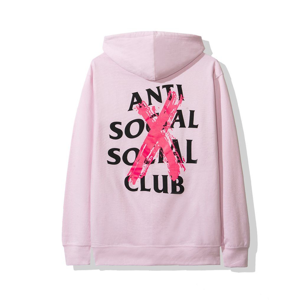 Anti Social Social Club Cancelled Pink Hoodie ASSC DS