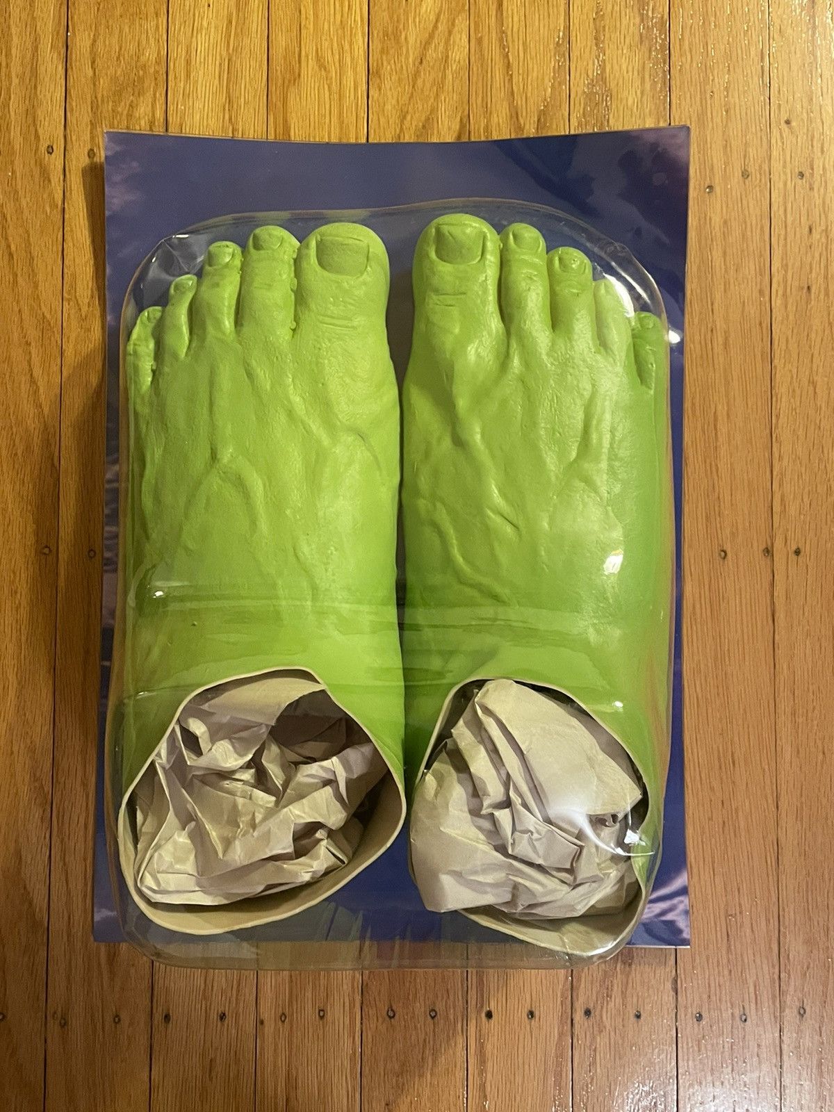 Imran Potato Green Hulk Cavemen Feet Slippers 1/1500 Released Imran Potato Caveman | Grailed main image 4