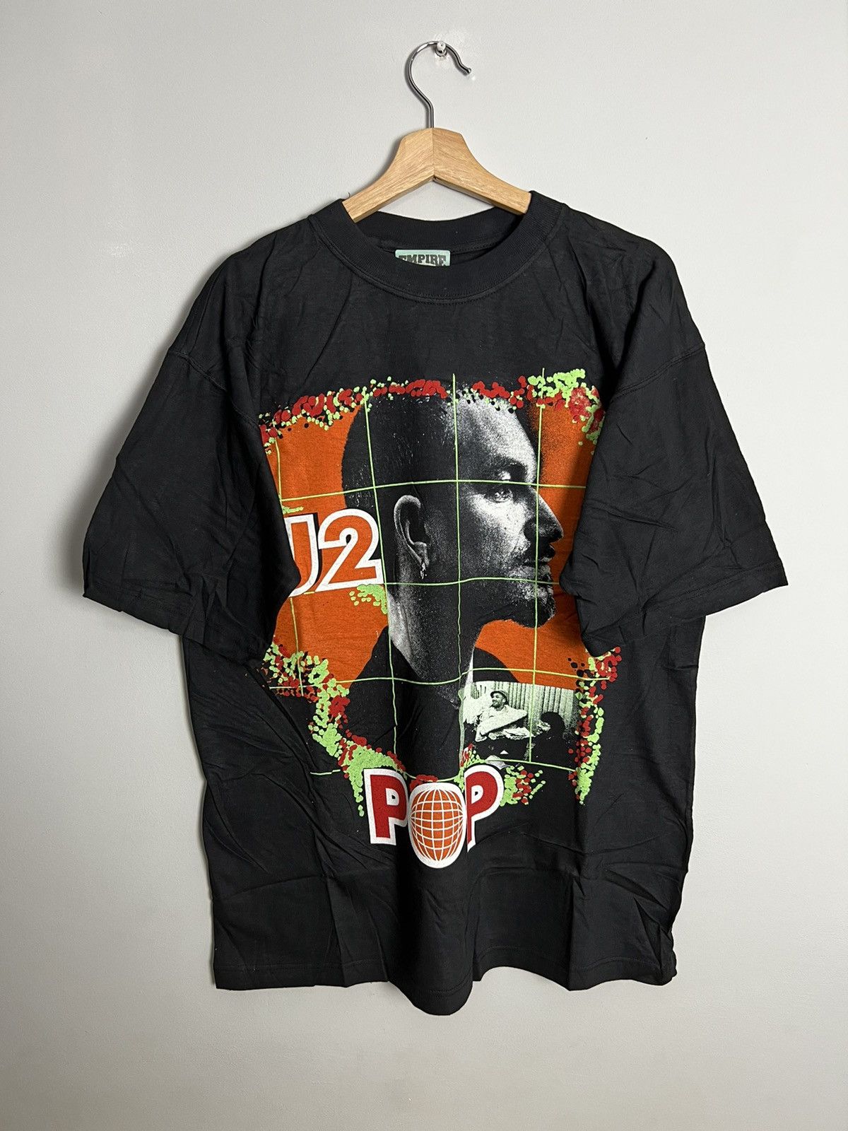 Band Tees VINTAGE Rare 90s U2 Pop Mart new wave Tour 1997 Band Tee Size US XL / EU 56 / 4 - 1 Thumbnail