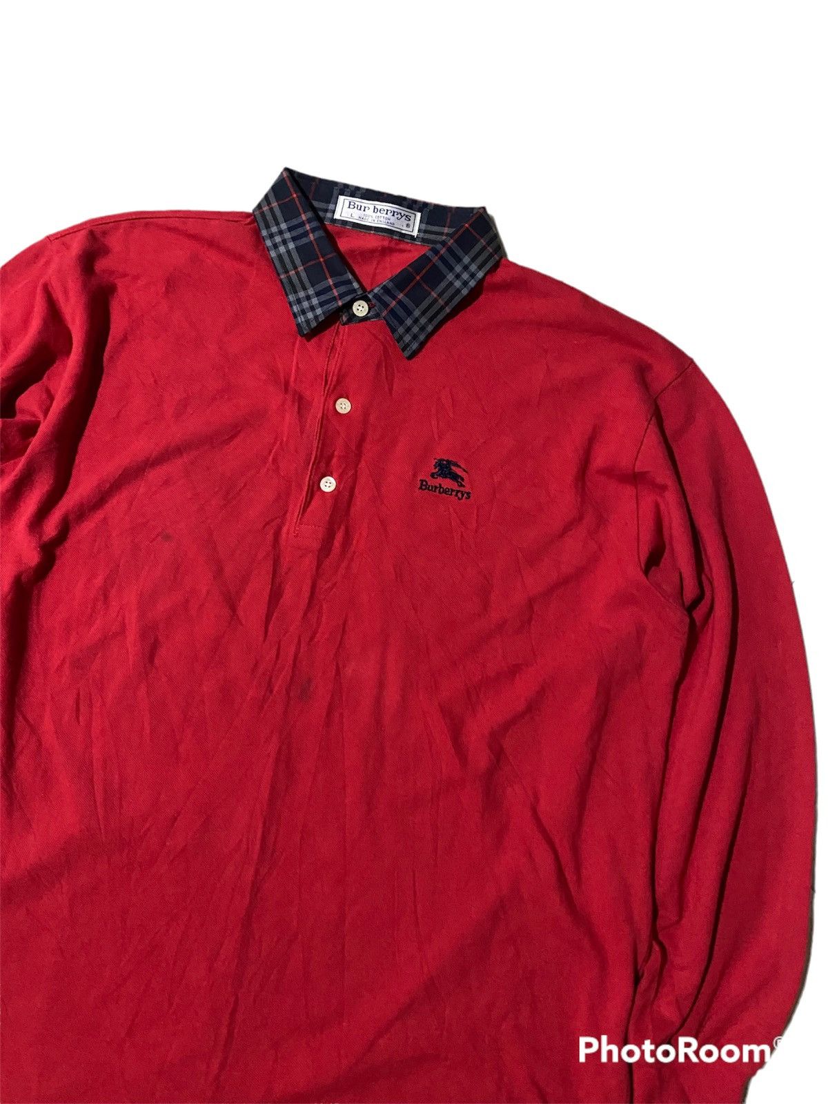 Burberry × Vintage Vintage Burberrys Polo Shirt Size US XL / EU 56 / 4 - 2 Thumbnail