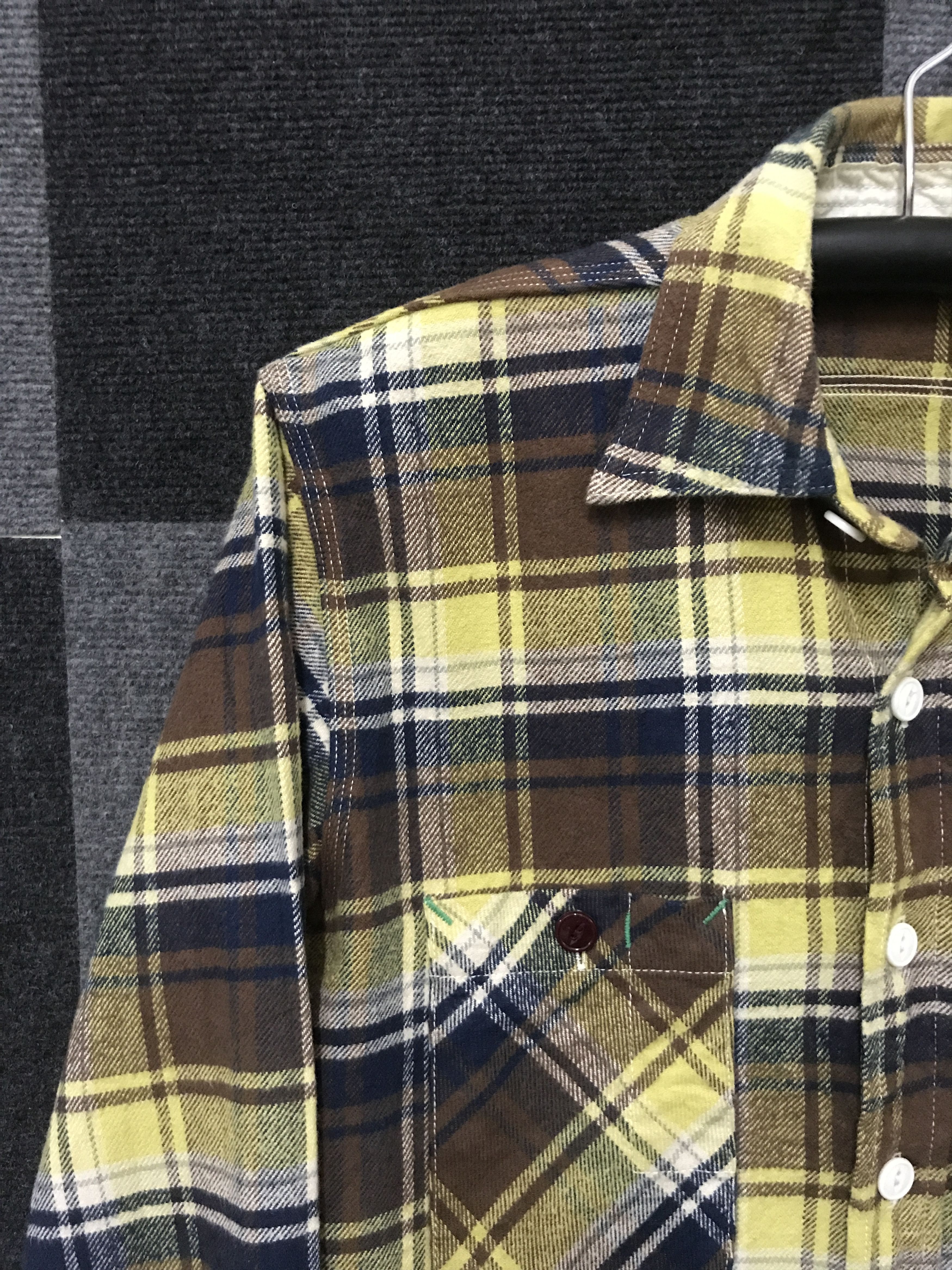 FOB Factory S4 FOB FACTORY Yellow Plaid Flannel Size US S / EU 44-46 / 1 - 4 Thumbnail