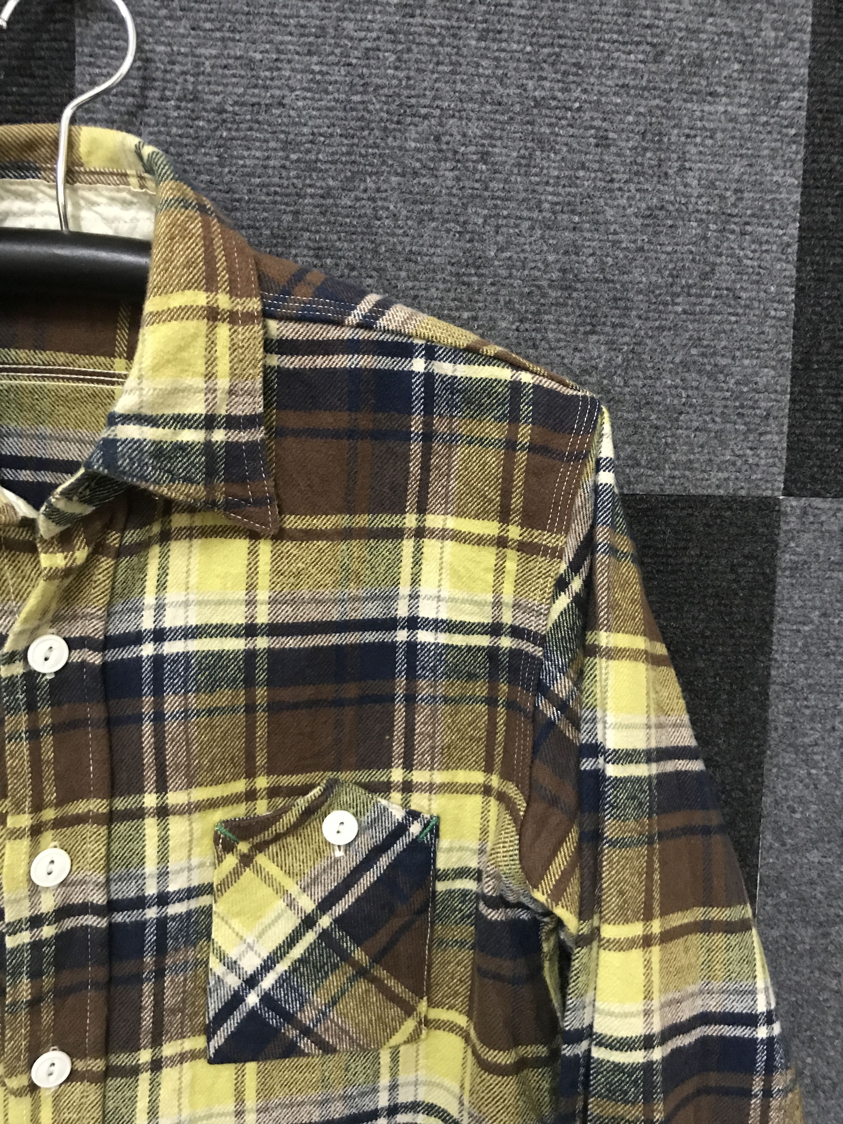 FOB Factory S4 FOB FACTORY Yellow Plaid Flannel Size US S / EU 44-46 / 1 - 3 Thumbnail