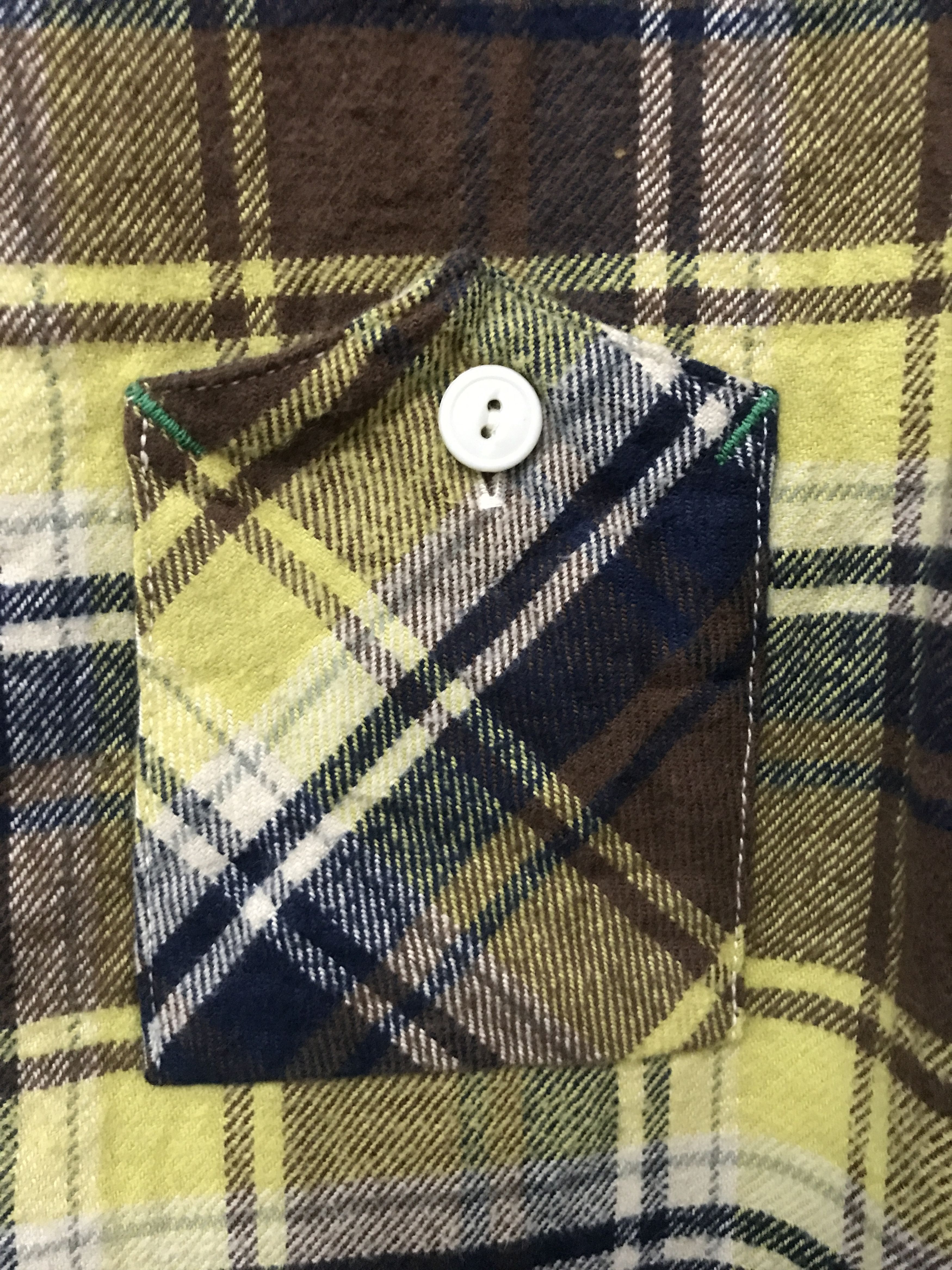 FOB Factory S4 FOB FACTORY Yellow Plaid Flannel Size US S / EU 44-46 / 1 - 8 Thumbnail