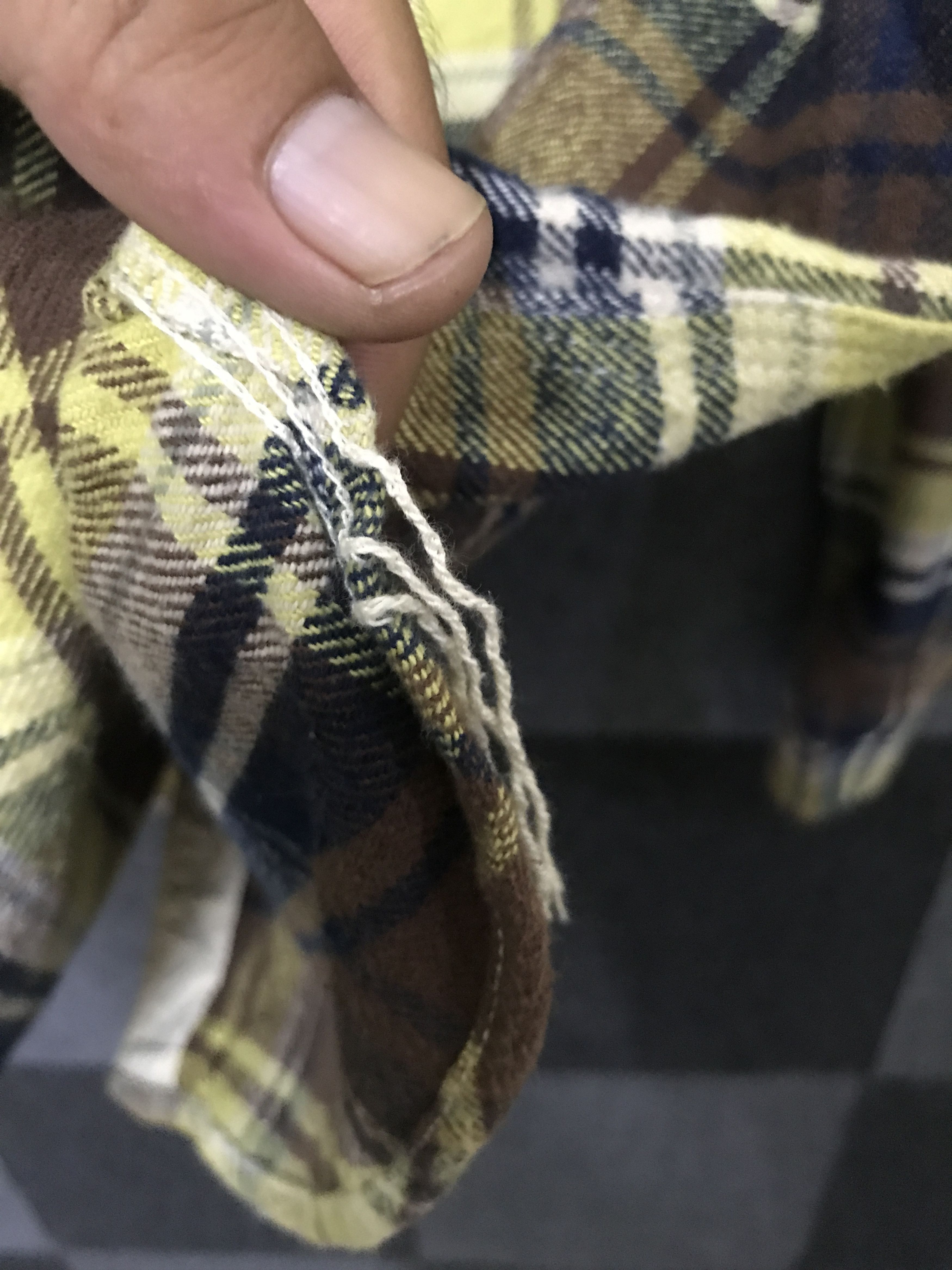 FOB Factory S4 FOB FACTORY Yellow Plaid Flannel Size US S / EU 44-46 / 1 - 14 Thumbnail