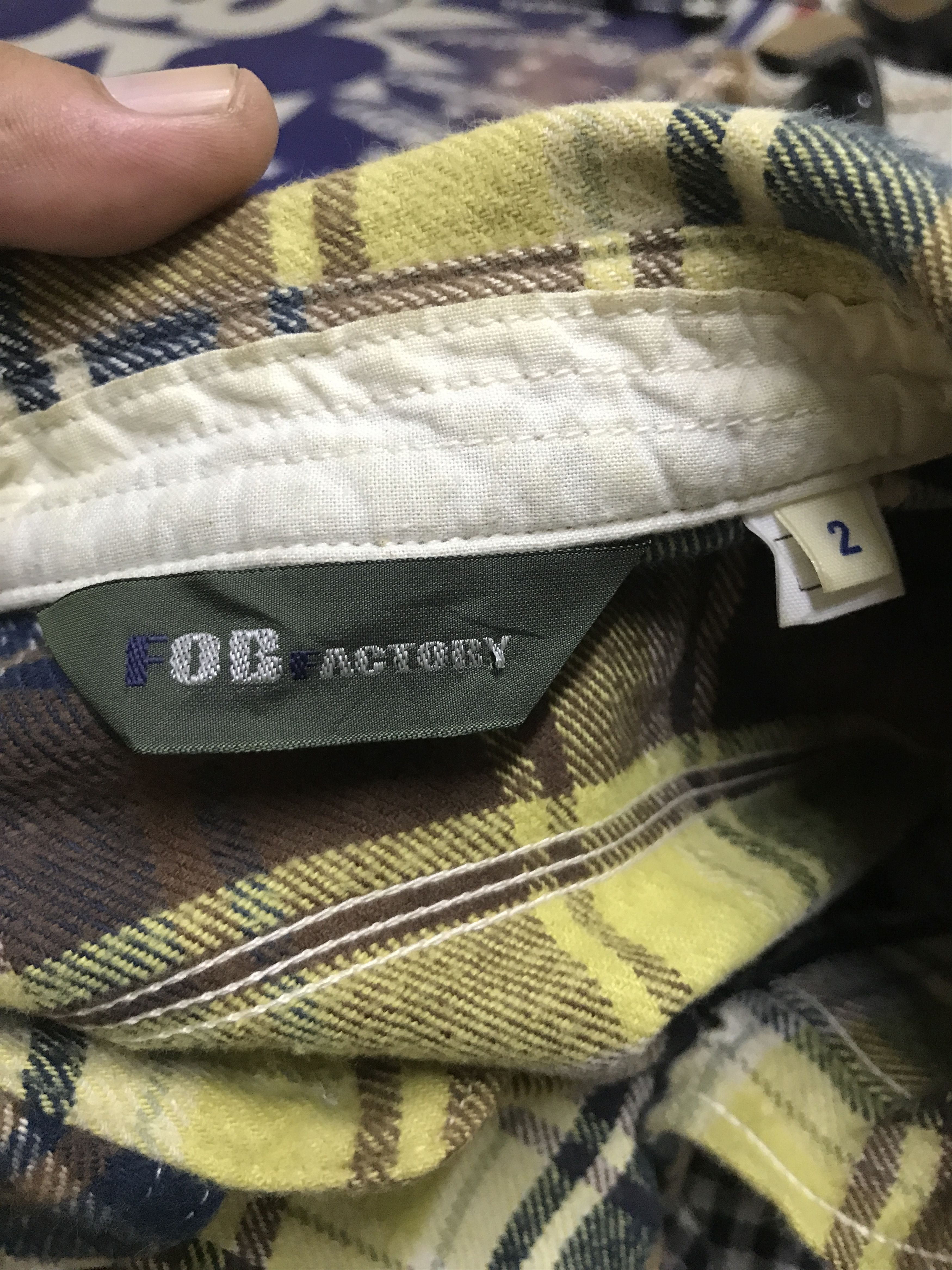 FOB Factory S4 FOB FACTORY Yellow Plaid Flannel Size US S / EU 44-46 / 1 - 15 Thumbnail
