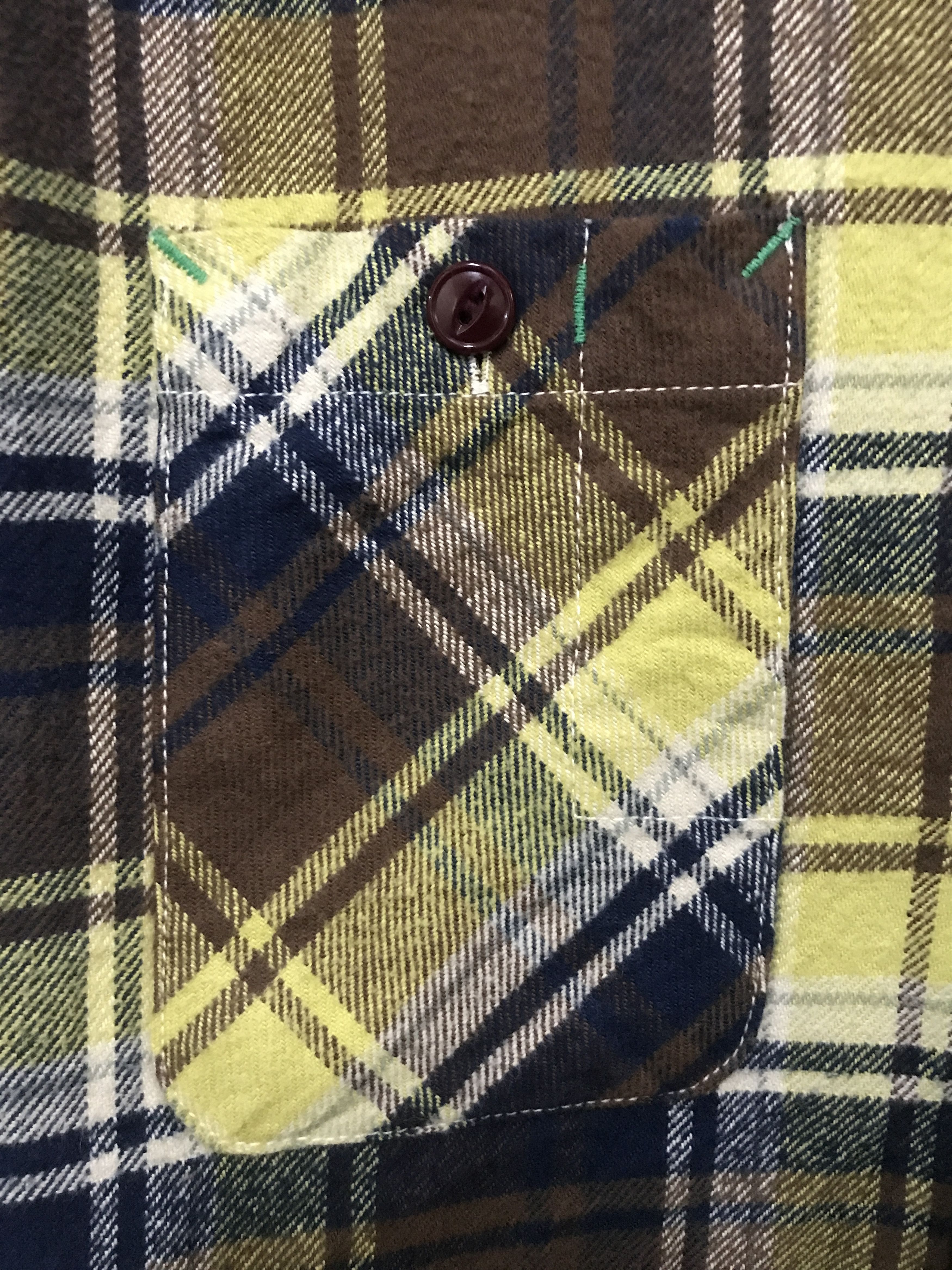 FOB Factory S4 FOB FACTORY Yellow Plaid Flannel Size US S / EU 44-46 / 1 - 7 Thumbnail