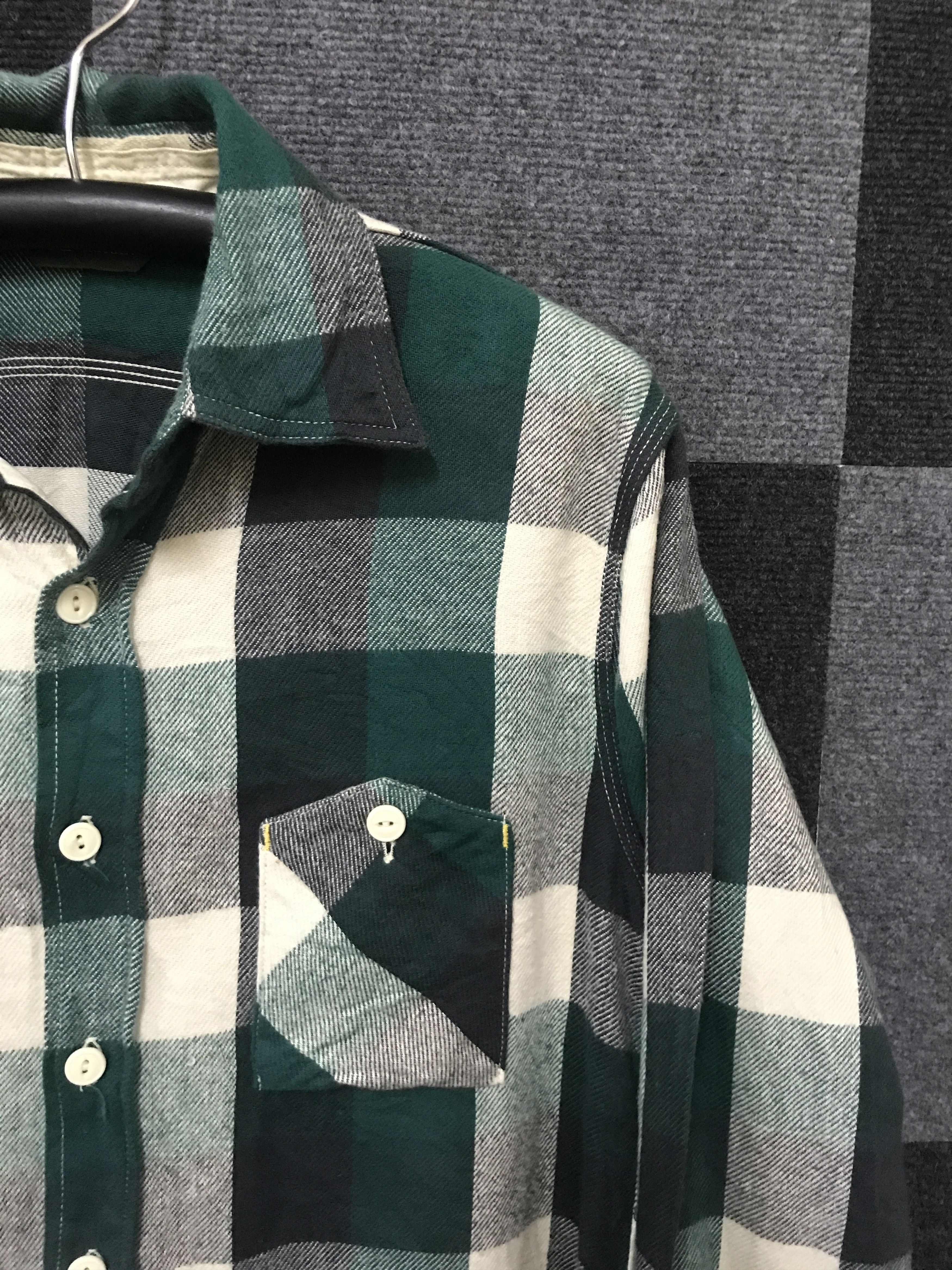 FOB Factory S5 FOB FACTORY Green Plaid Flannel Size US S / EU 44-46 / 1 - 3 Thumbnail
