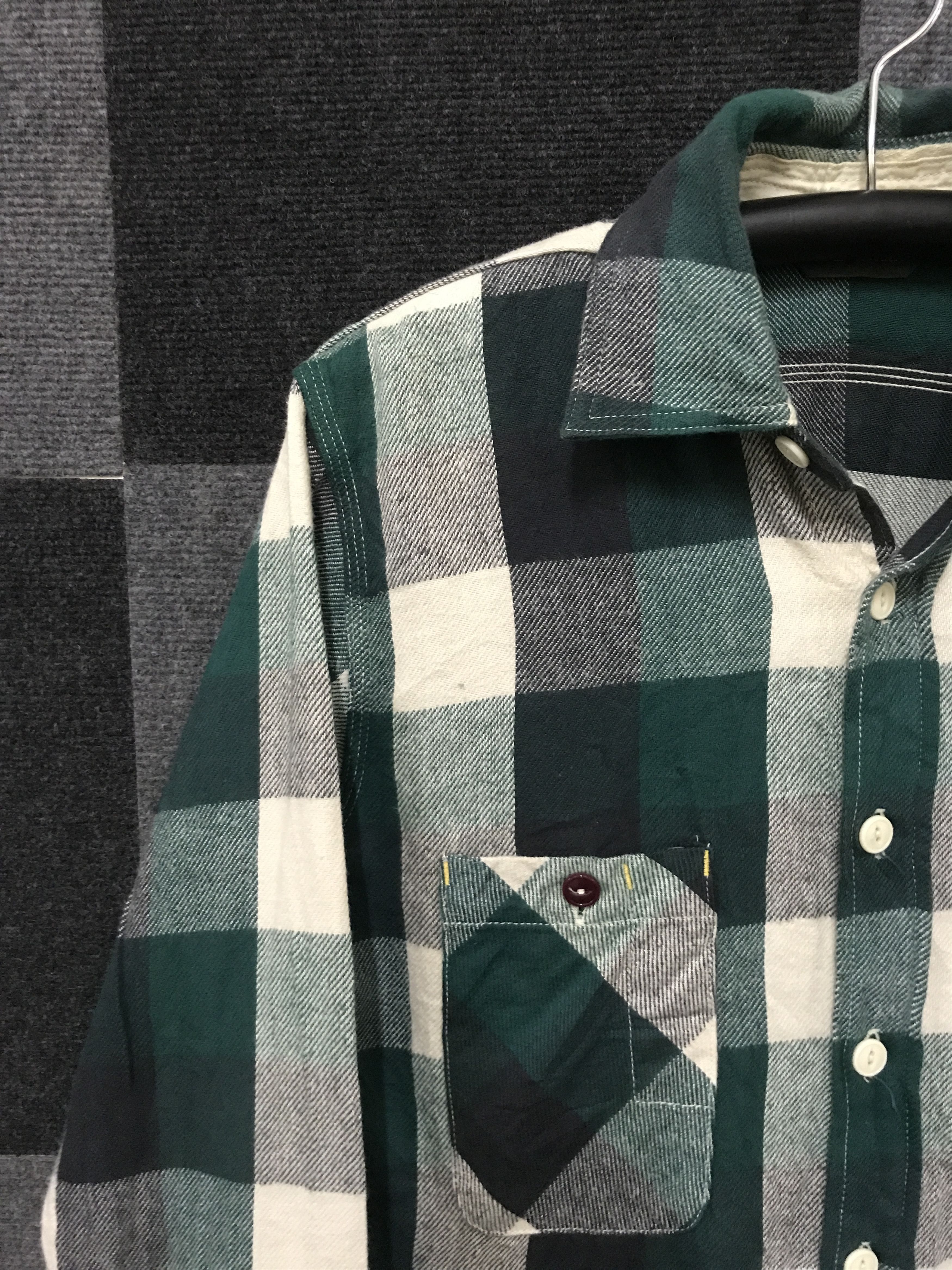 FOB Factory S5 FOB FACTORY Green Plaid Flannel Size US S / EU 44-46 / 1 - 4 Thumbnail