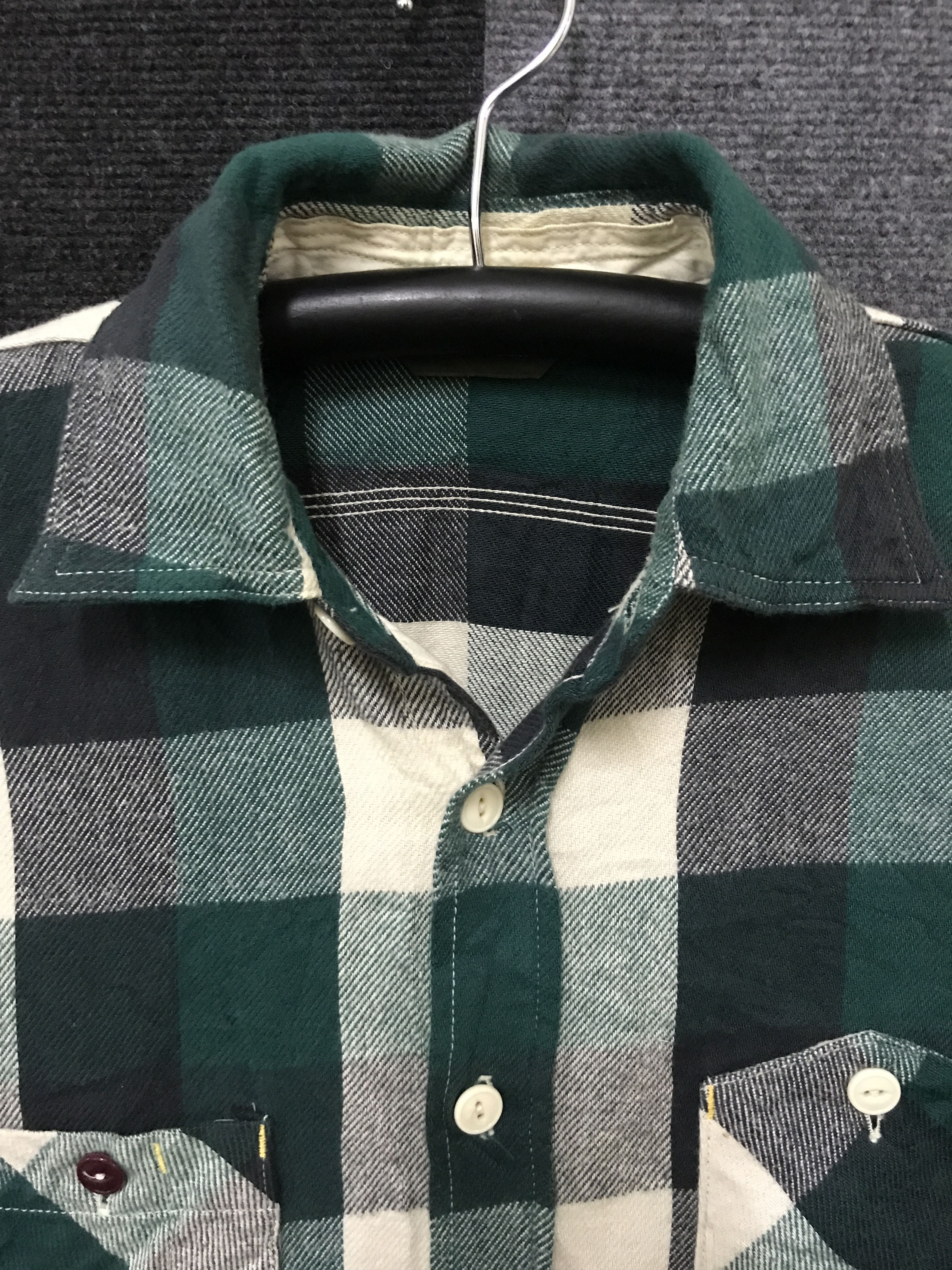 FOB Factory S5 FOB FACTORY Green Plaid Flannel Size US S / EU 44-46 / 1 - 2 Thumbnail
