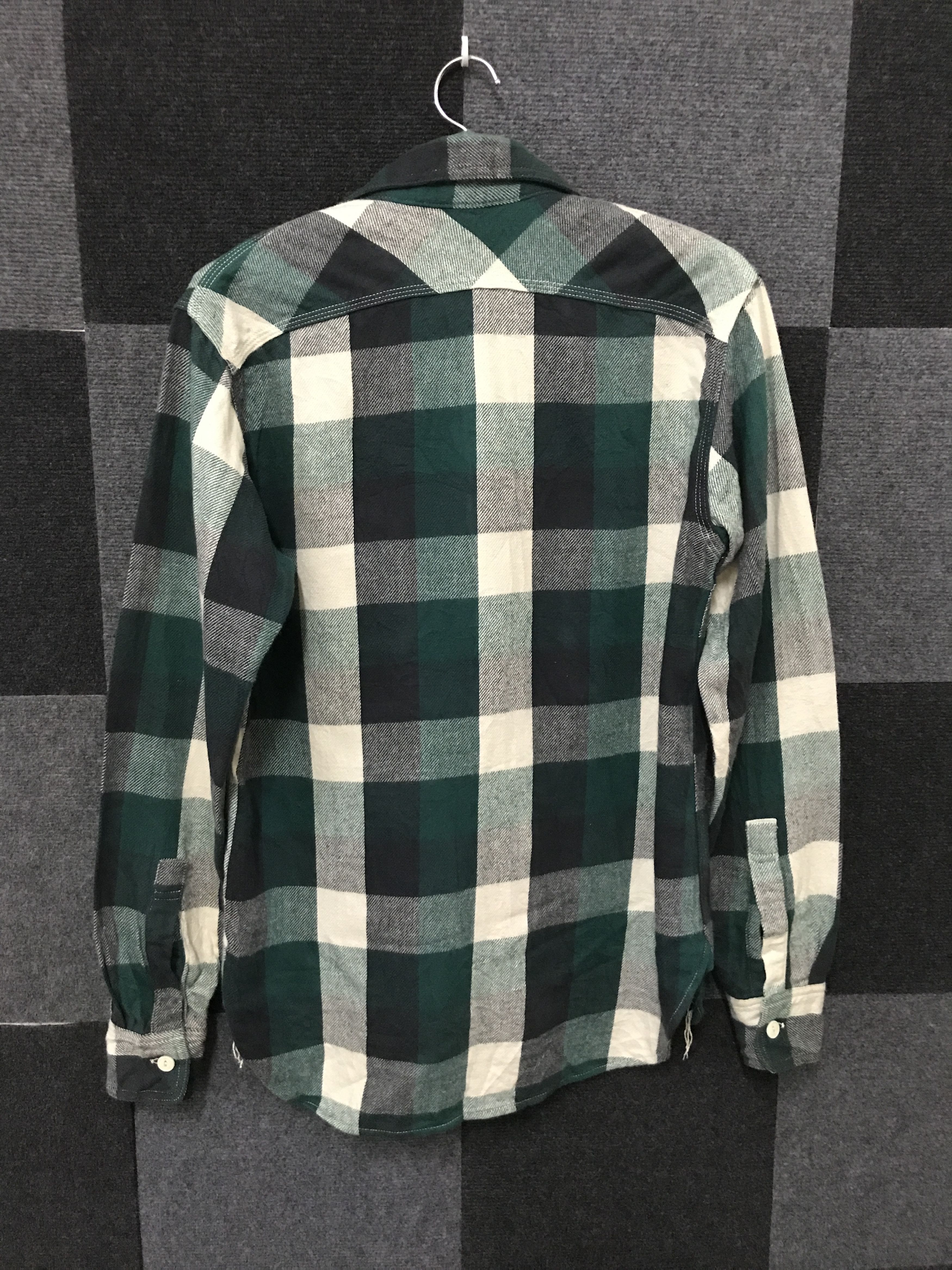 FOB Factory S5 FOB FACTORY Green Plaid Flannel Size US S / EU 44-46 / 1 - 14 Thumbnail