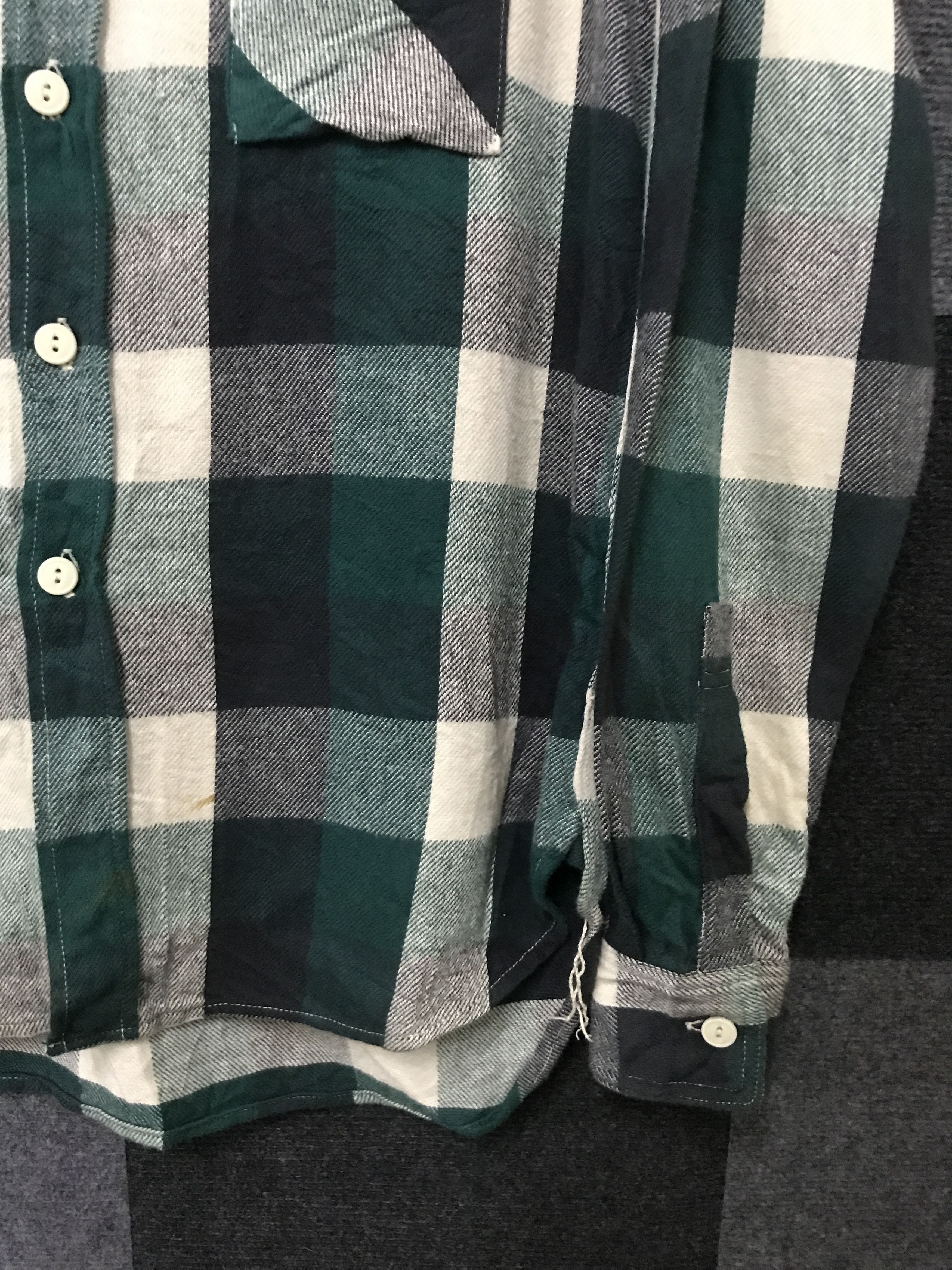 FOB Factory S5 FOB FACTORY Green Plaid Flannel Size US S / EU 44-46 / 1 - 5 Thumbnail