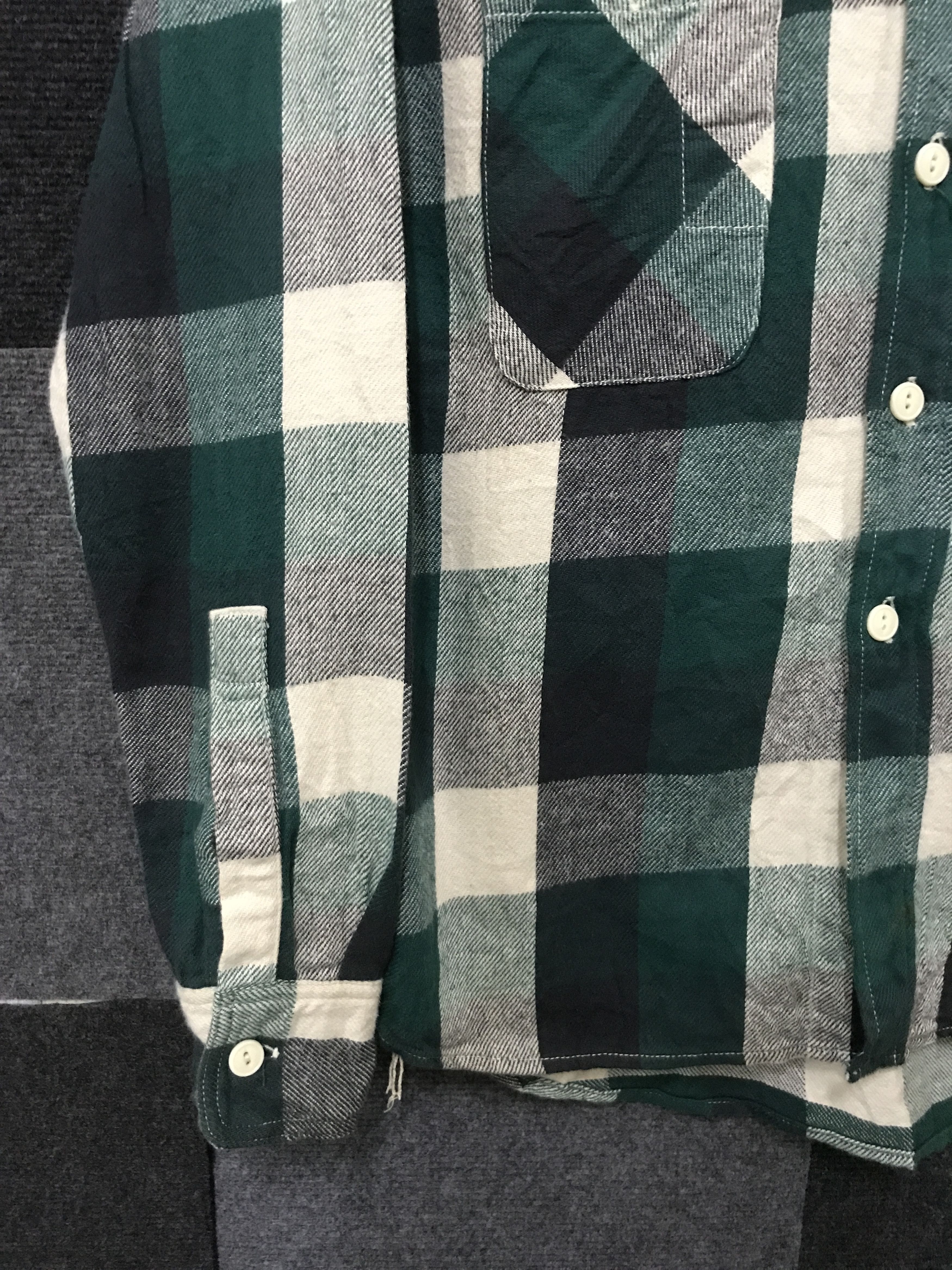FOB Factory S5 FOB FACTORY Green Plaid Flannel Size US S / EU 44-46 / 1 - 6 Thumbnail