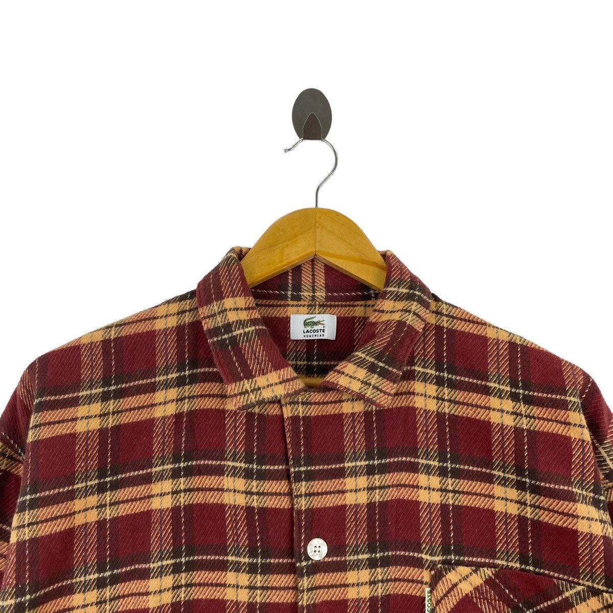Lacoste LACOSTE Sportswear Tennis Brand Tartan Check Button Up Shirt Size US L / EU 52-54 / 3 - 2 Thumbnail