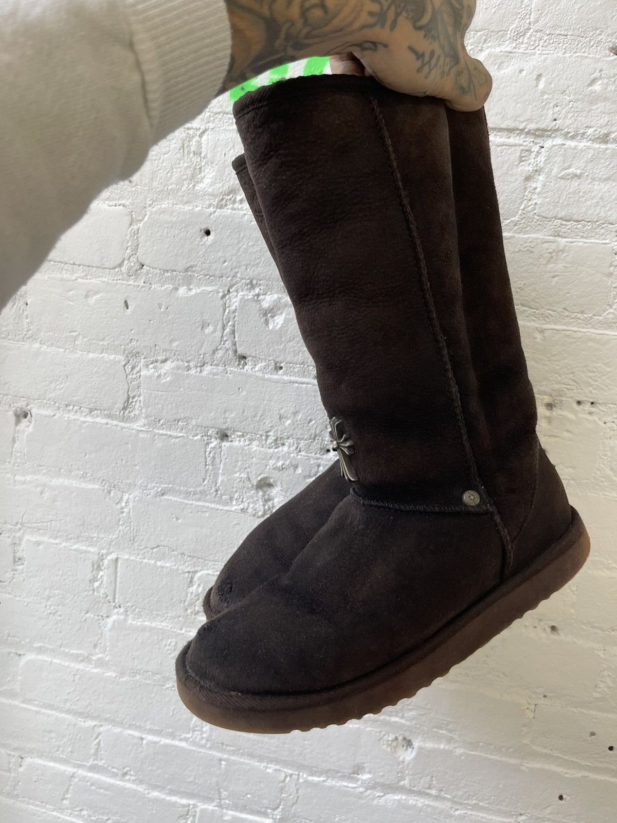 Chrome Hearts × Ugg Chrome Hearts X Uggs US8-8.5 Brown Cross Boots Size US 8 / EU 41 - 8 Thumbnail